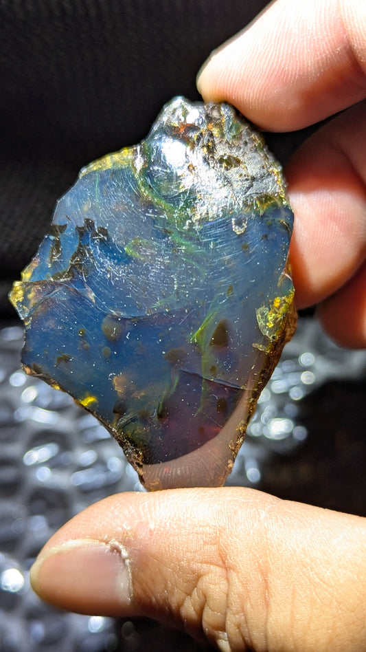 Beautiful Genuine 21g Blue Amber – Natural Amber, Untreated