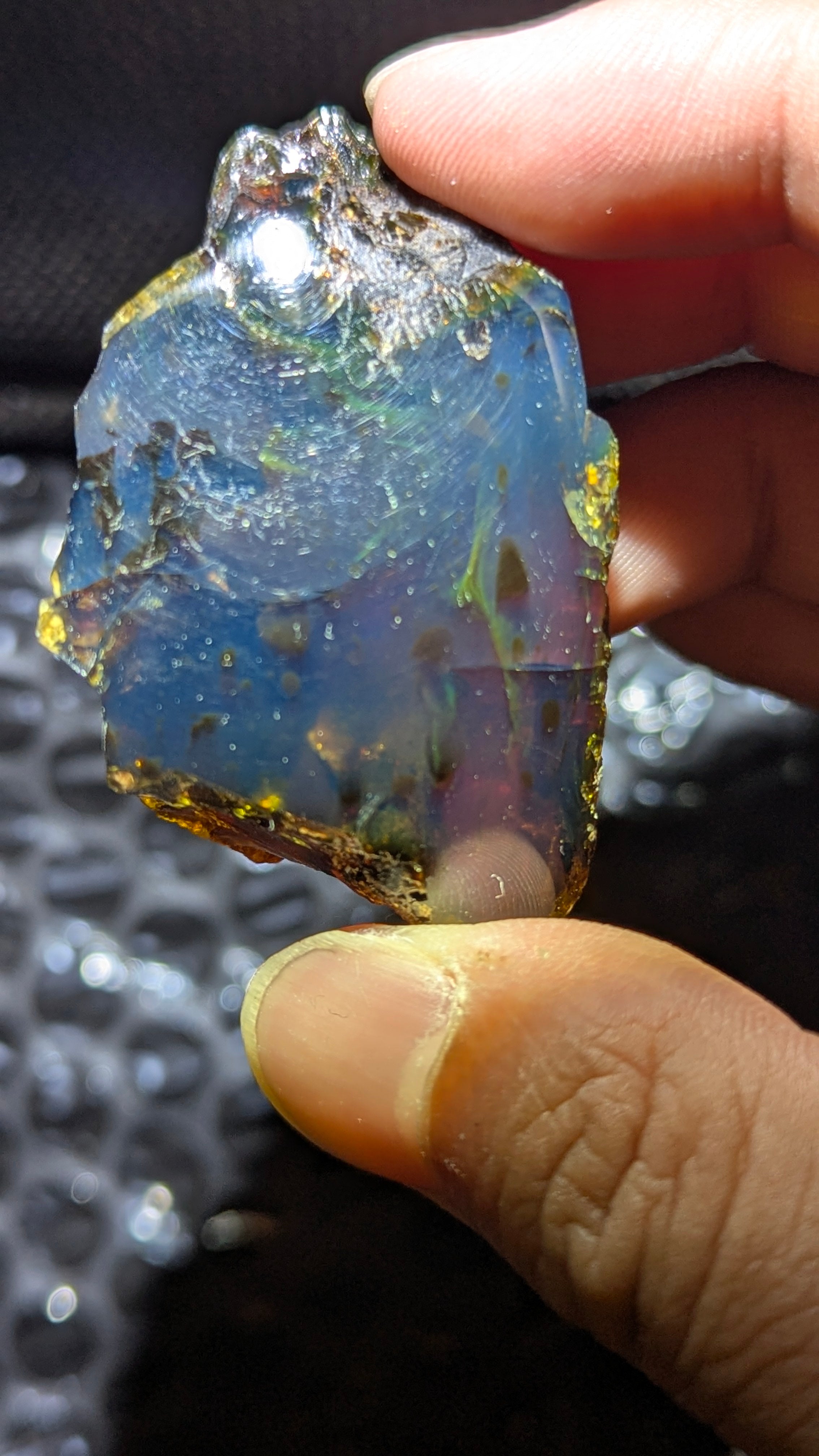 Beautiful Genuine 21g Blue Amber – Natural Amber, Untreated