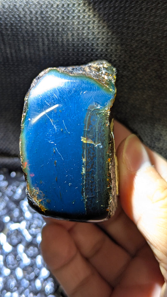Beautiful Genuine 67g Blue Amber – Natural Amber, Untreated
