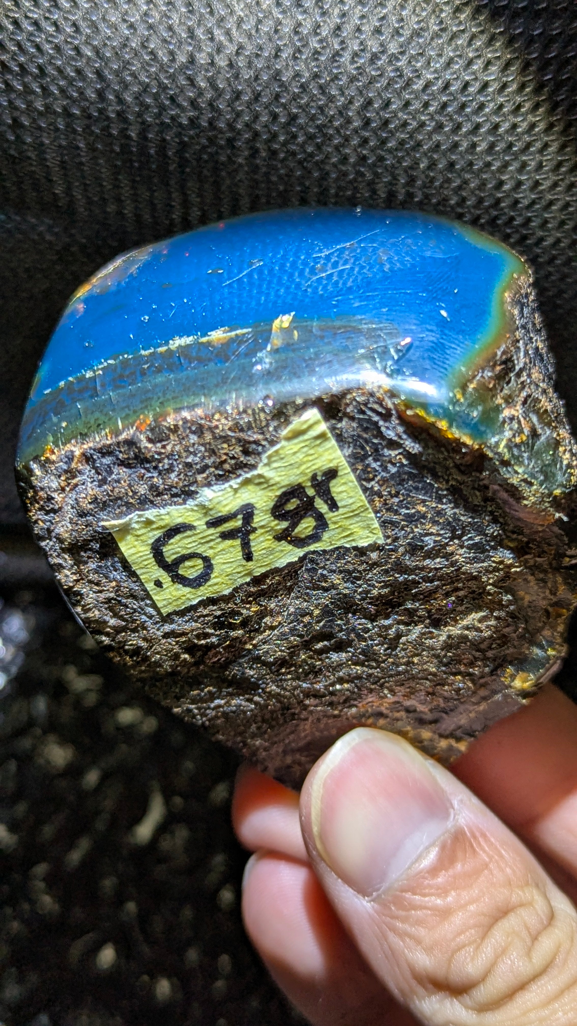 Beautiful Genuine 67g Blue Amber – Natural Amber, Untreated