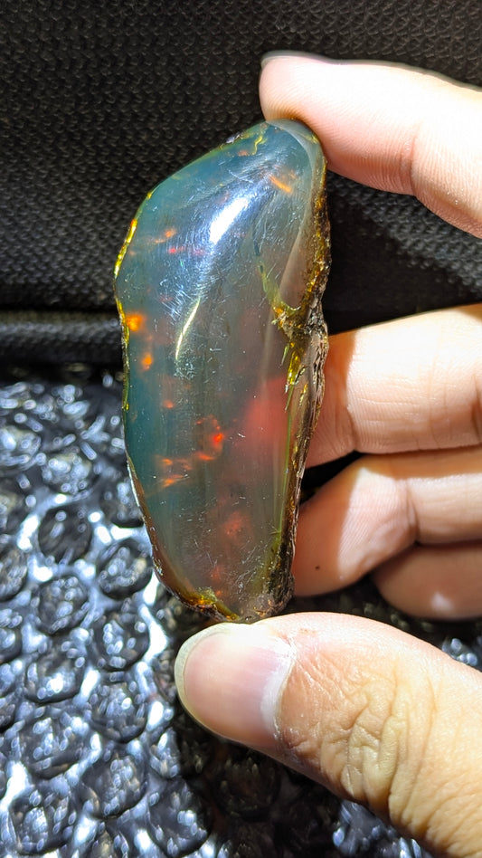 Beautiful Genuine 19g Blue Amber – Natural Amber, Untreated