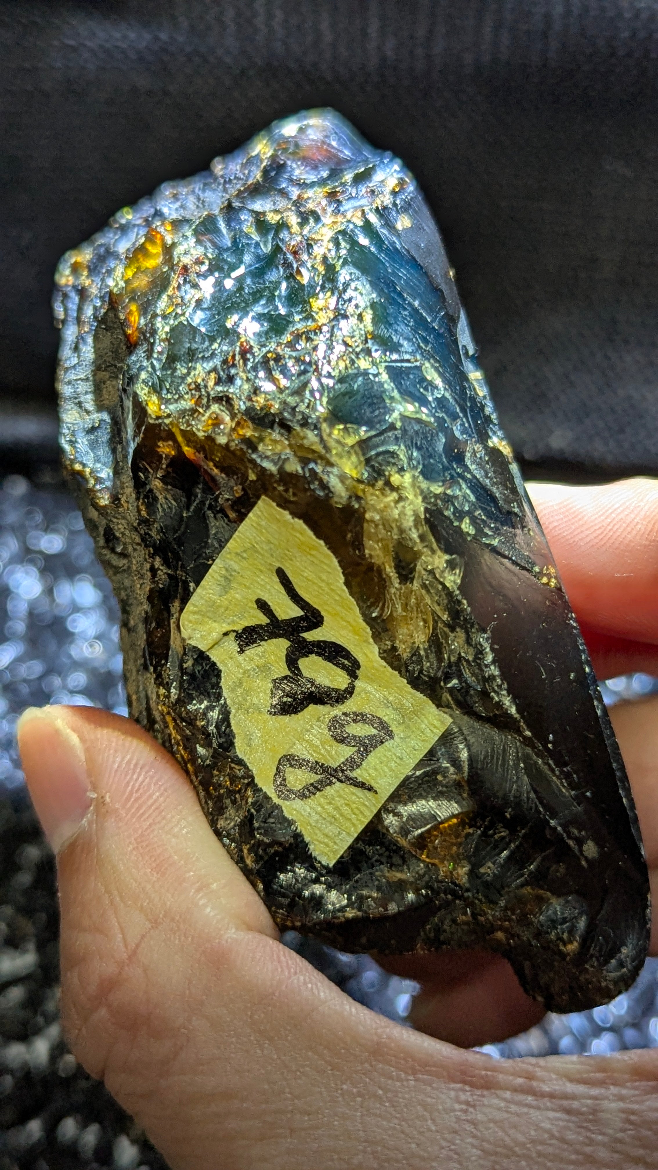 Beautiful Genuine 78g Blue Amber – Natural Amber, Untreated