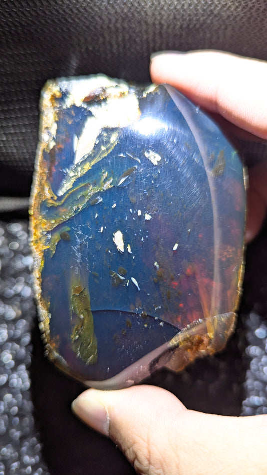 Beautiful Genuine 104g Blue Amber – Natural Amber, Untreated