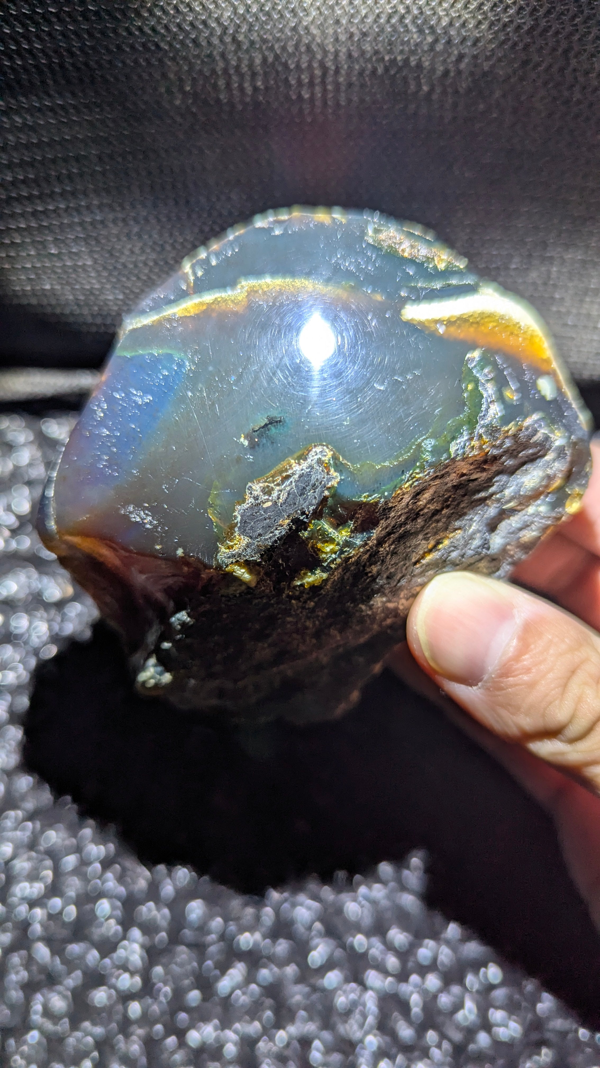 Beautiful Genuine 144g Blue Amber – Natural Amber, Untreated