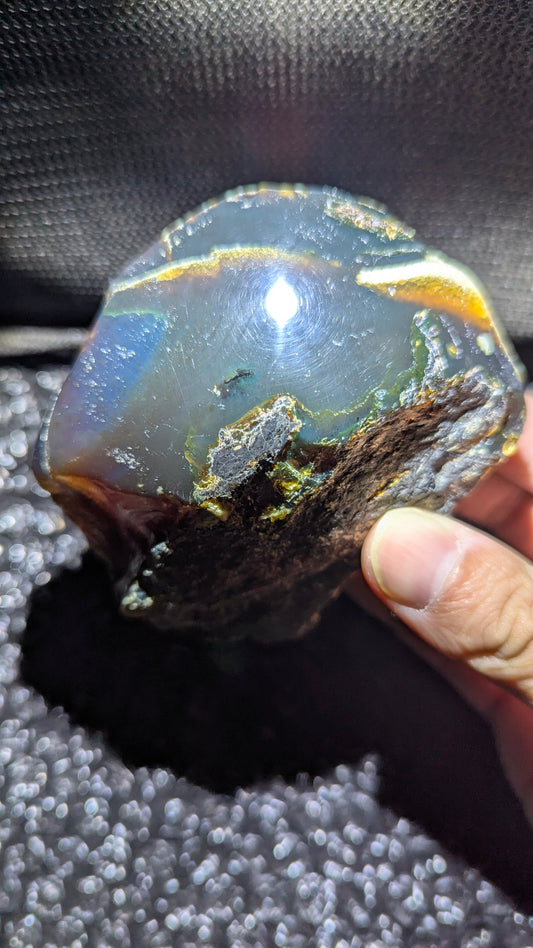 Beautiful Genuine 144g Blue Amber – Natural Amber, Untreated