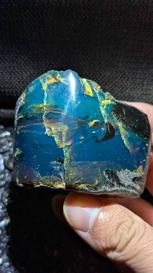 Beautiful Genuine 54g Blue Amber – Natural Amber, Untreated
