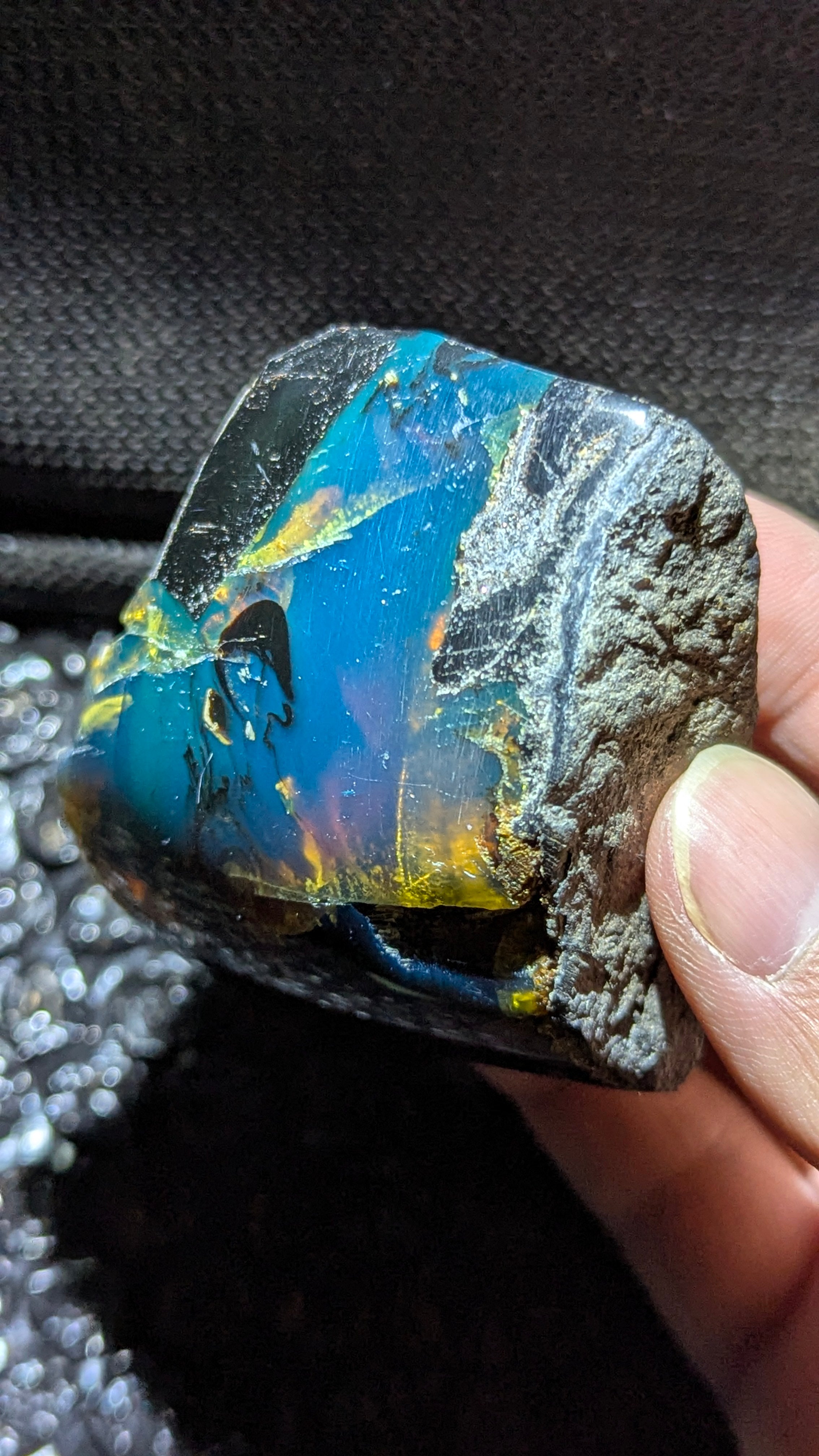 Beautiful Genuine 54g Blue Amber – Natural Amber, Untreated