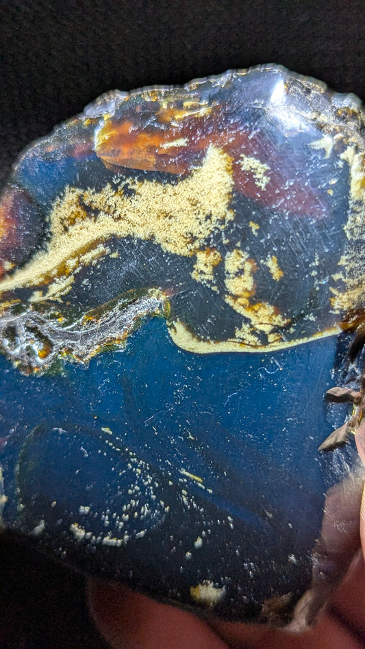 Beautiful Genuine 104g Blue Amber – Natural Amber, Untreated