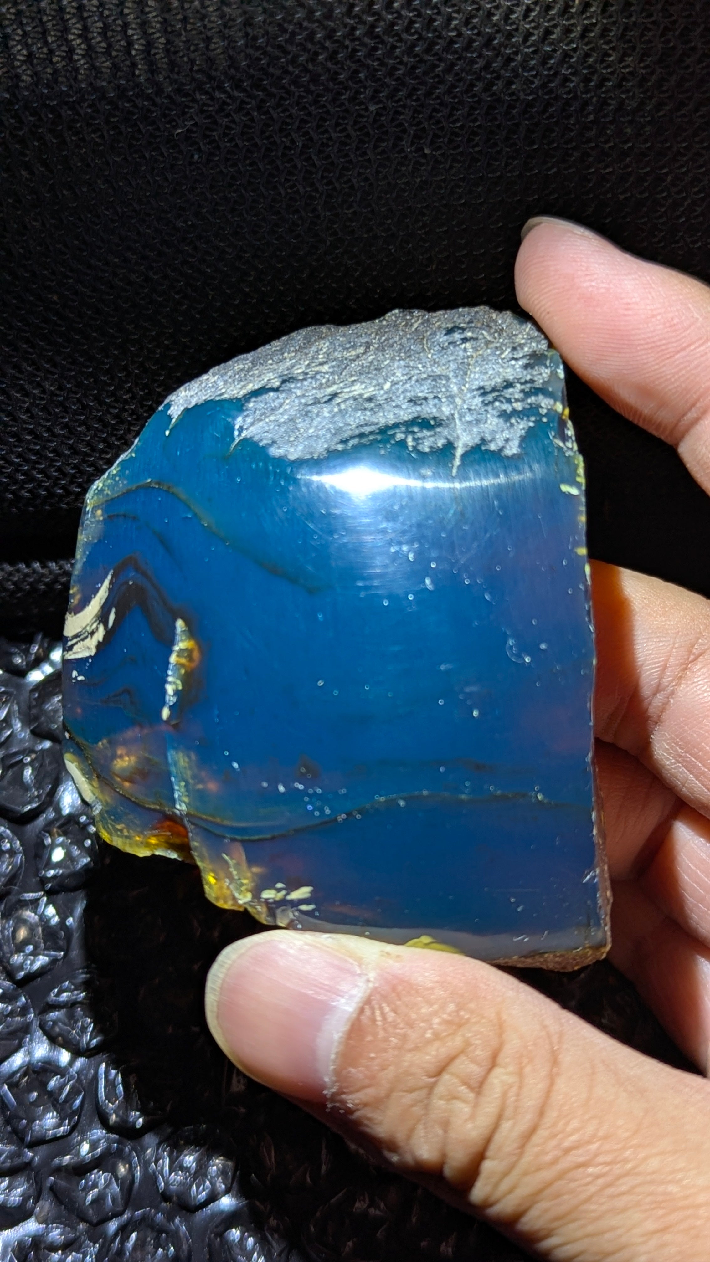 Beautiful Genuine 51g Blue Amber – Natural Amber, Untreated