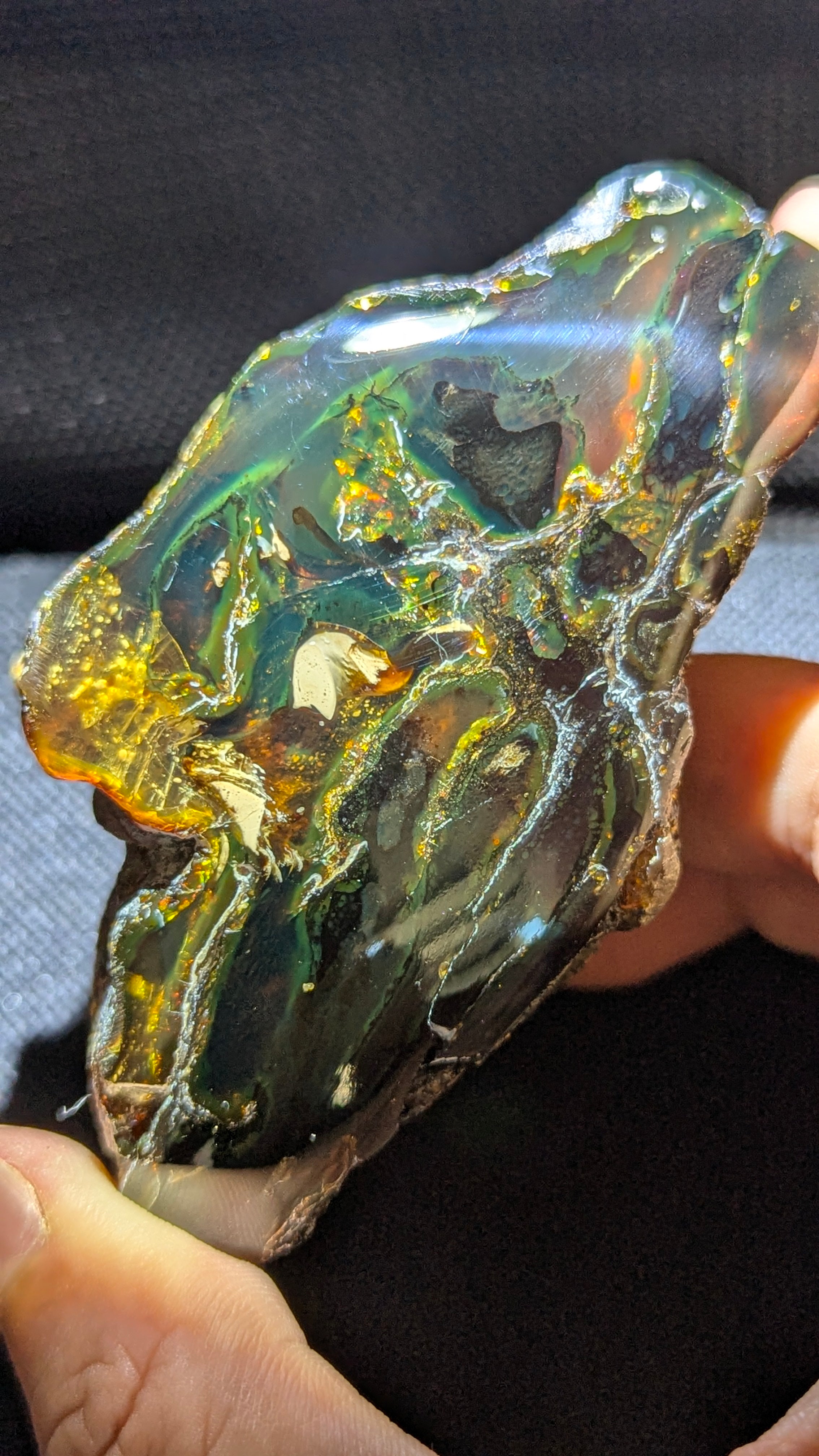 Premium 70.8g Natural Greenish Blue Amber Specimen – Authentic & Untreated