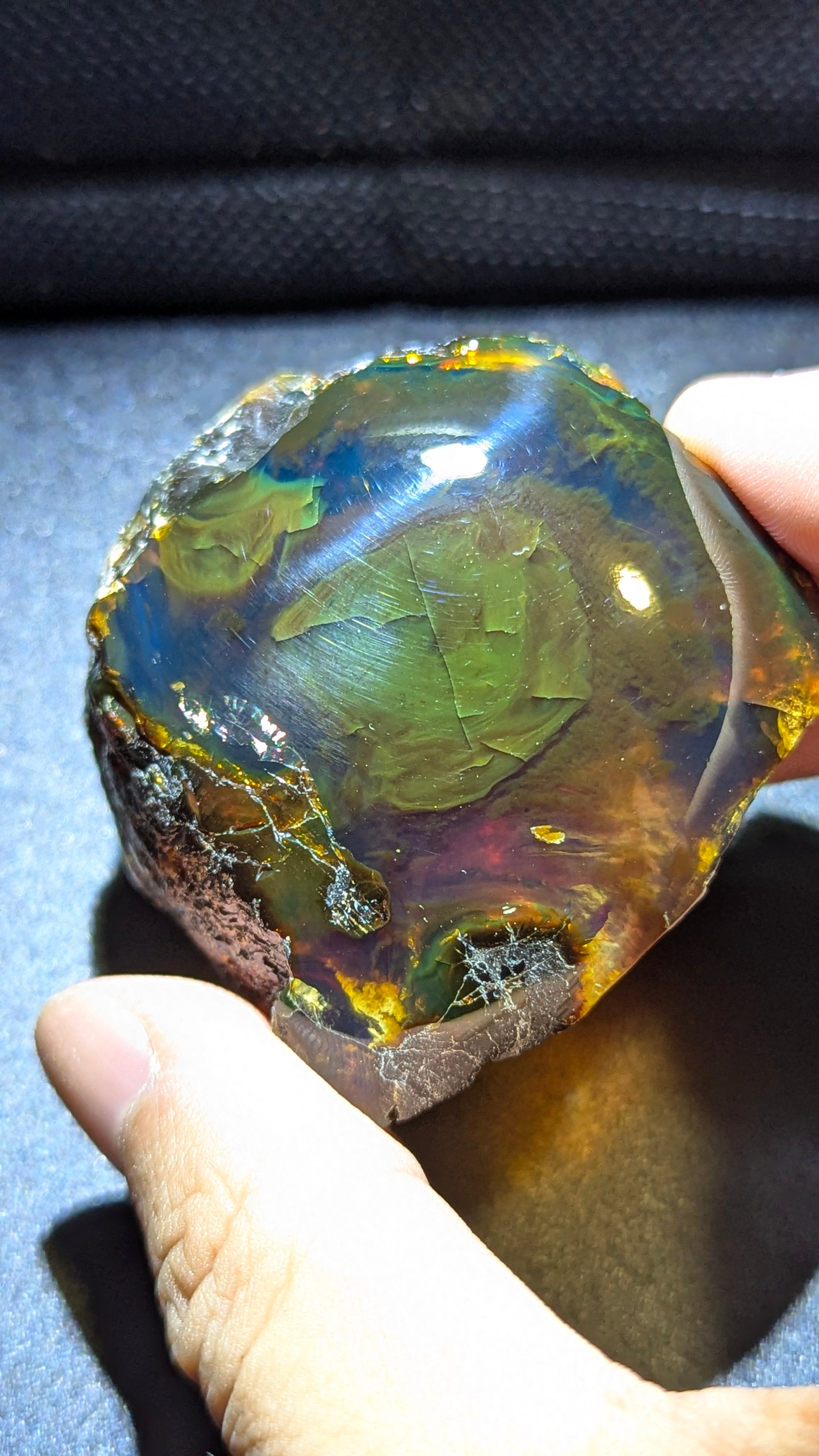 Premium 40g Natural Greenish Blue Amber Specimen – Authentic & Untreated