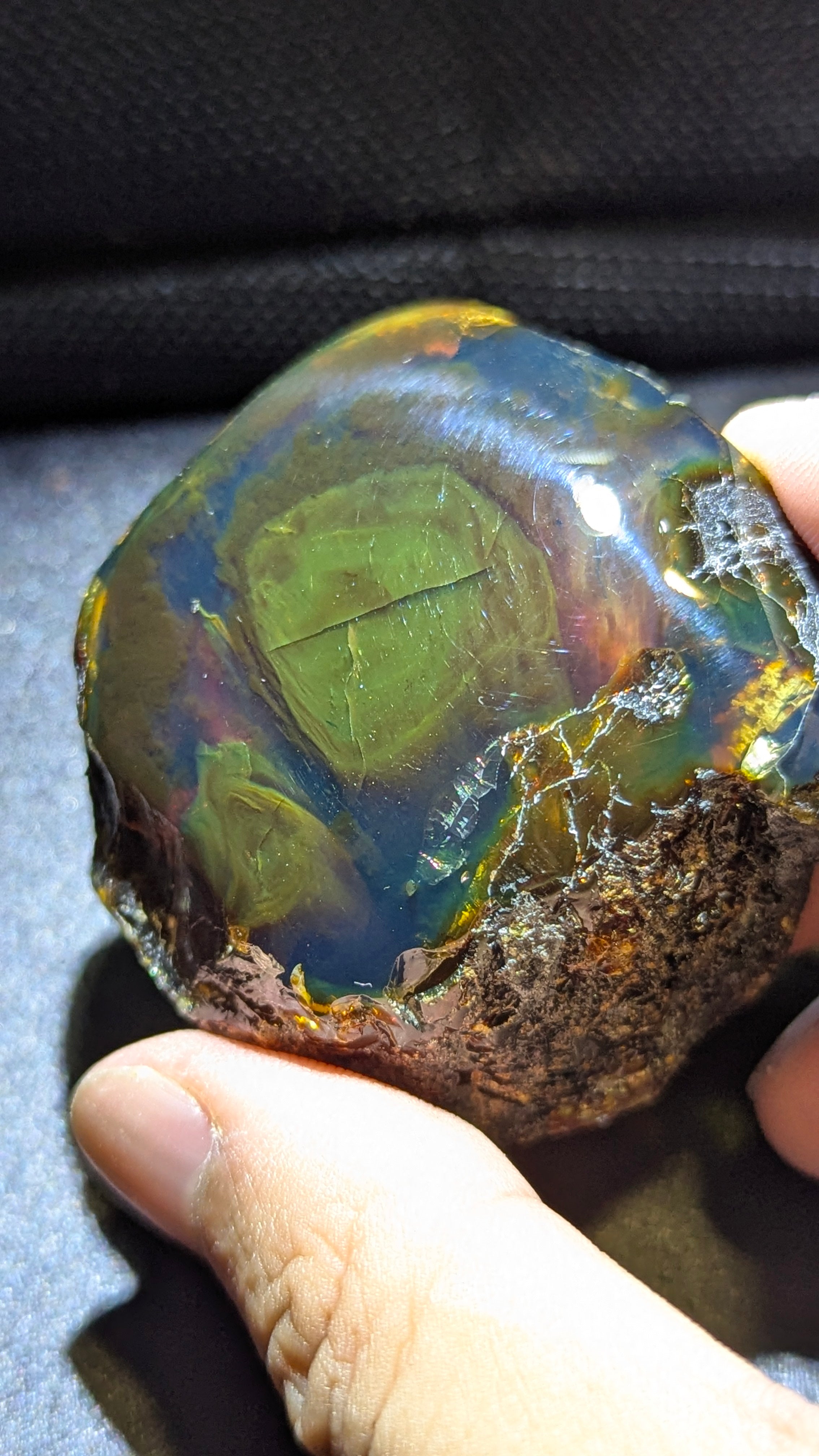 Premium 40g Natural Greenish Blue Amber Specimen – Authentic & Untreated