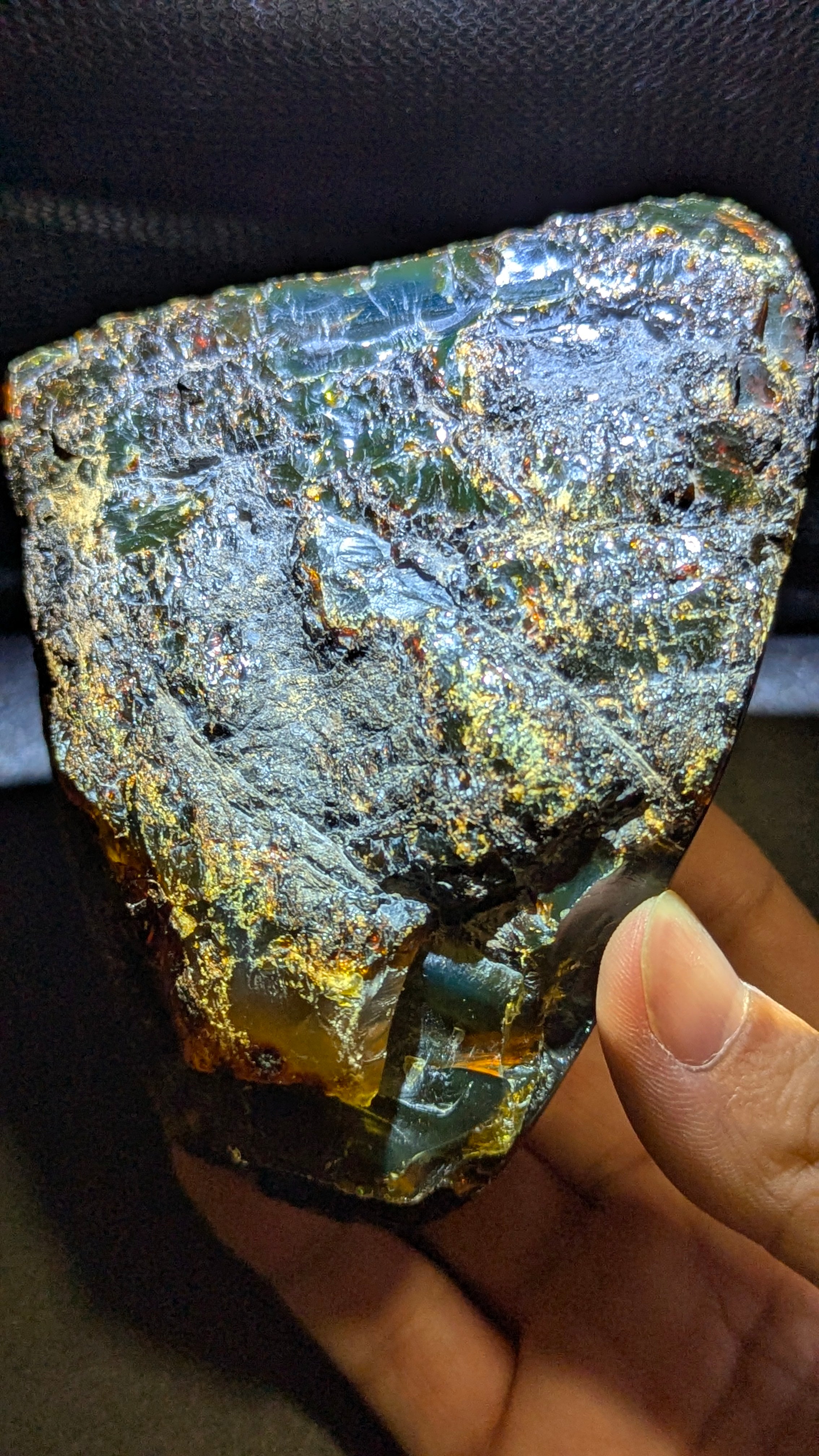 Rare Large Beautiful Genuine 195g Blue Amber – Natural Amber, Untreated