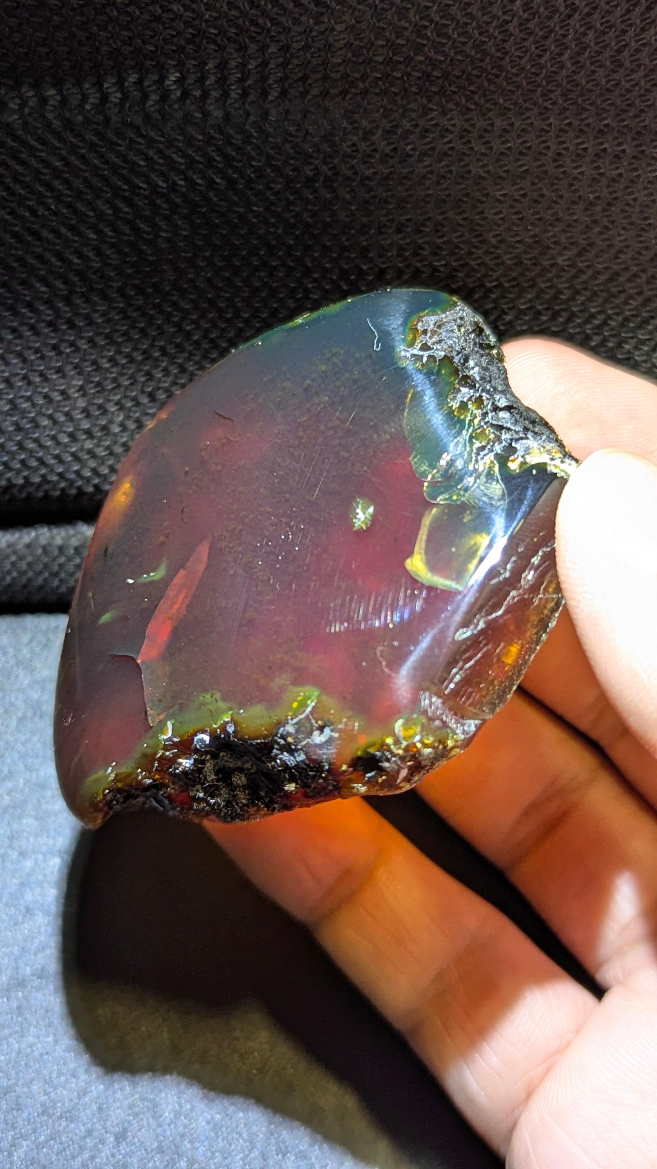 Rare Beautiful Genuine 37g Blue Amber – Natural Amber, Untreated