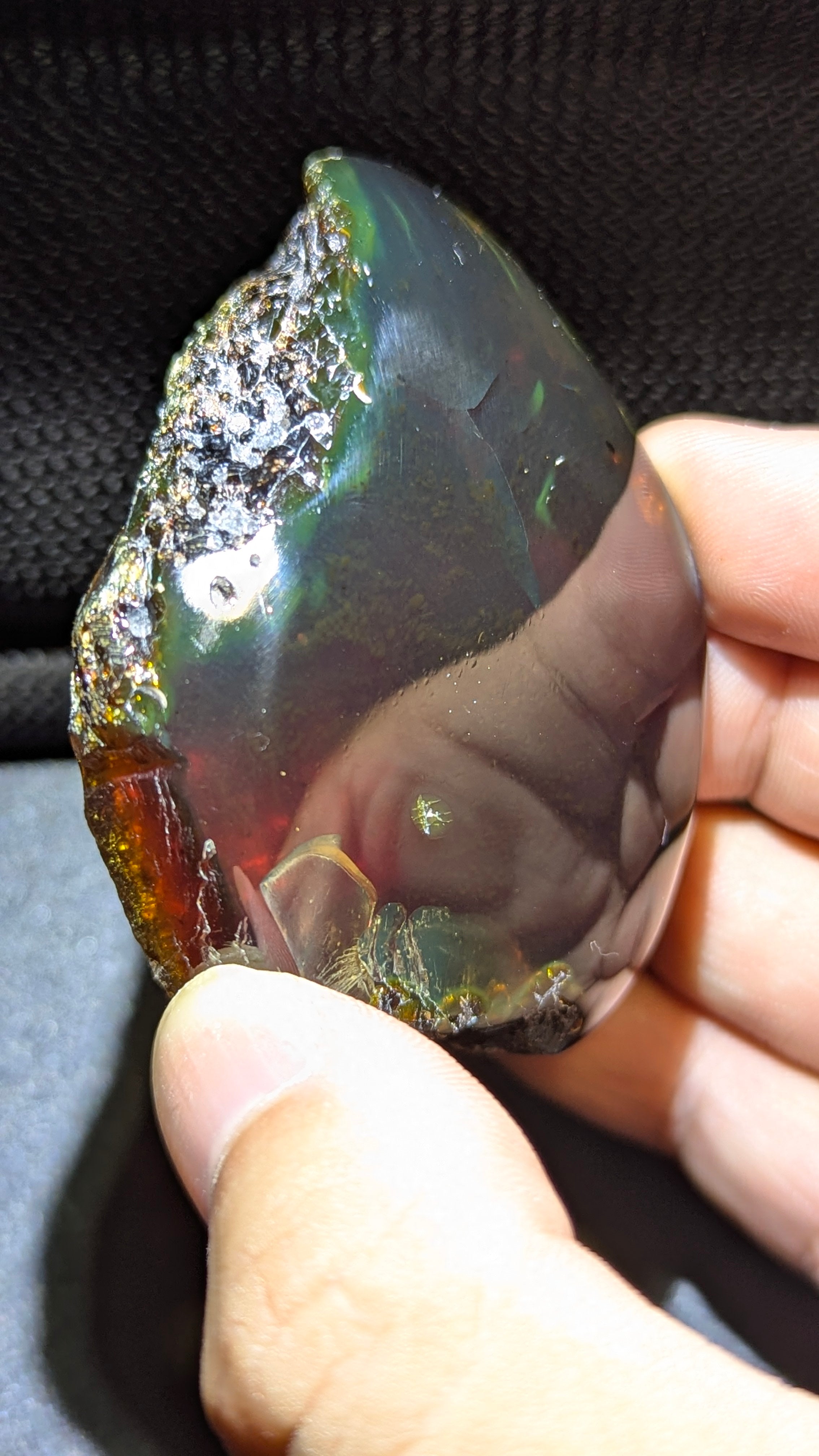 Rare Beautiful Genuine 37g Blue Amber – Natural Amber, Untreated