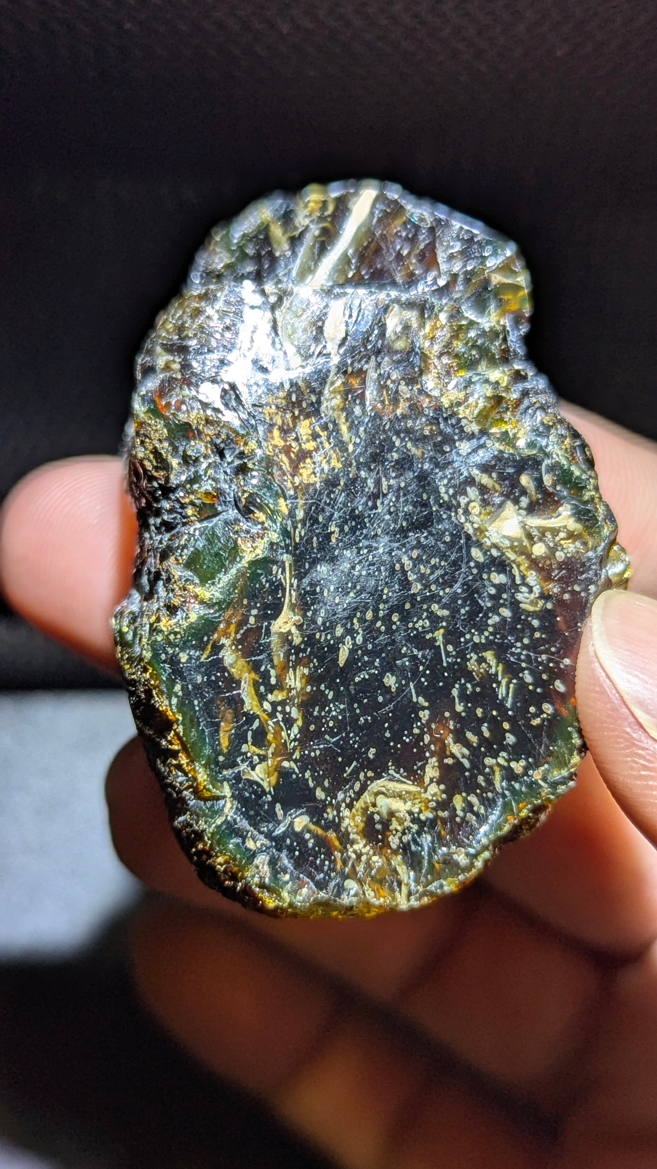 Rare Beautiful Genuine 20g Blue Amber – Natural Amber, Untreated