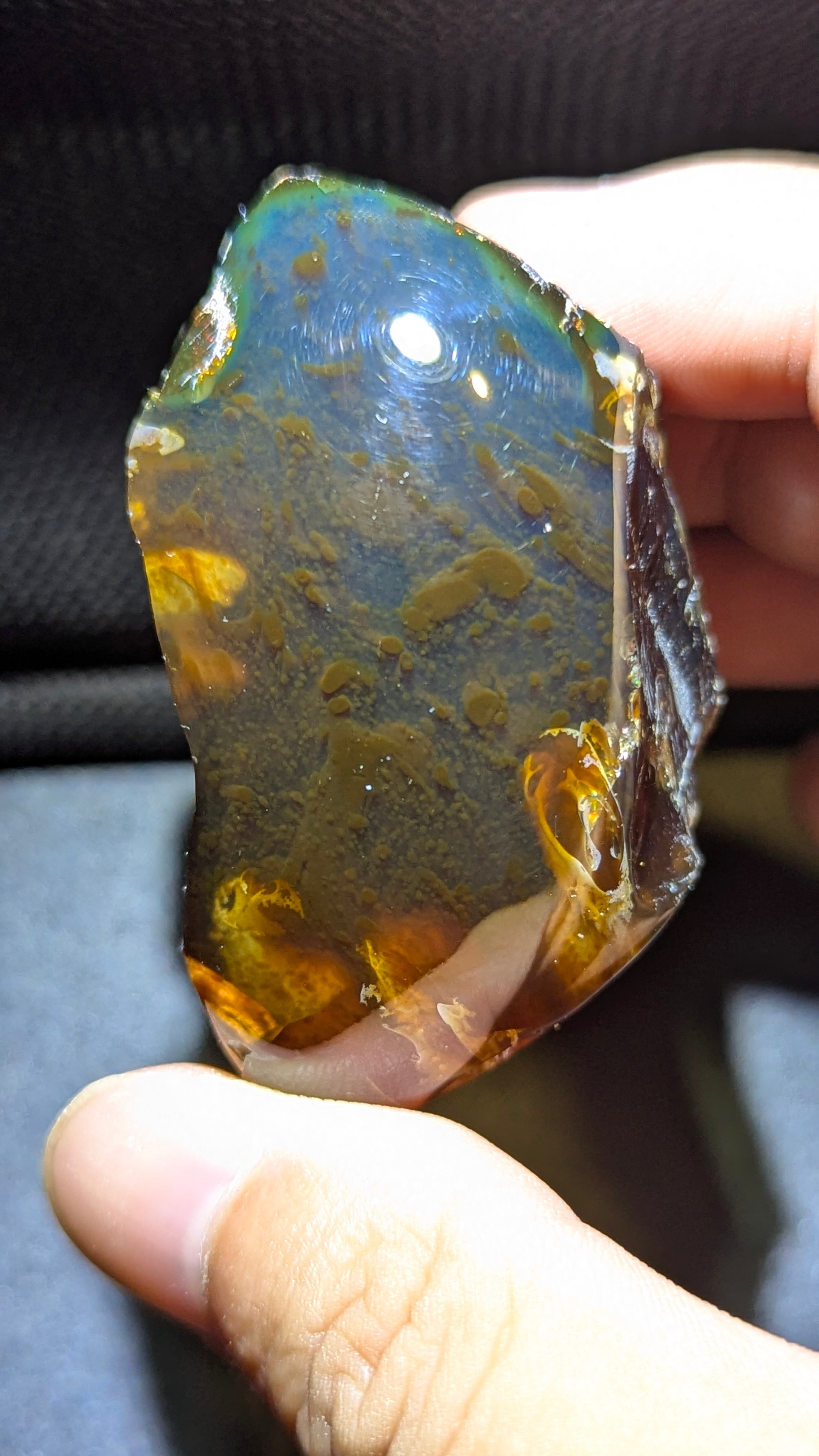 Rare Beautiful Genuine 33g Blue Amber – Natural Amber, Untreated