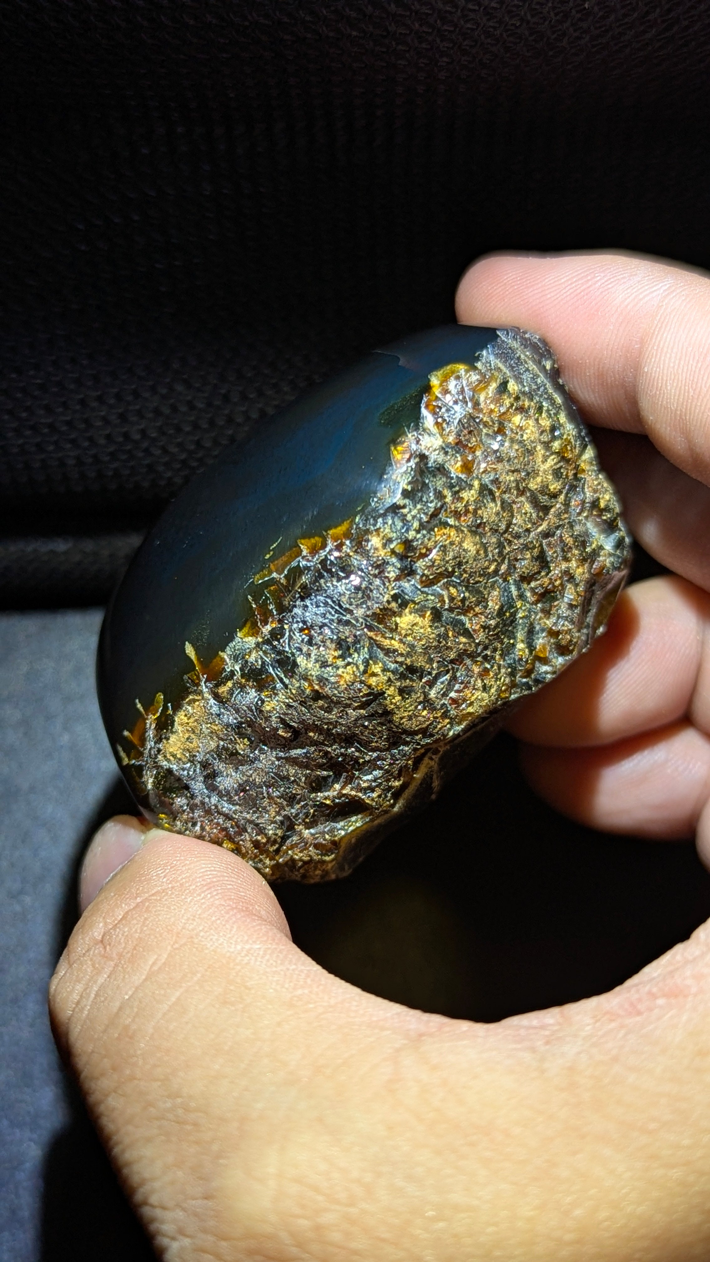 Rare Beautiful Genuine 53g Blue Amber – Natural Amber, Untreated