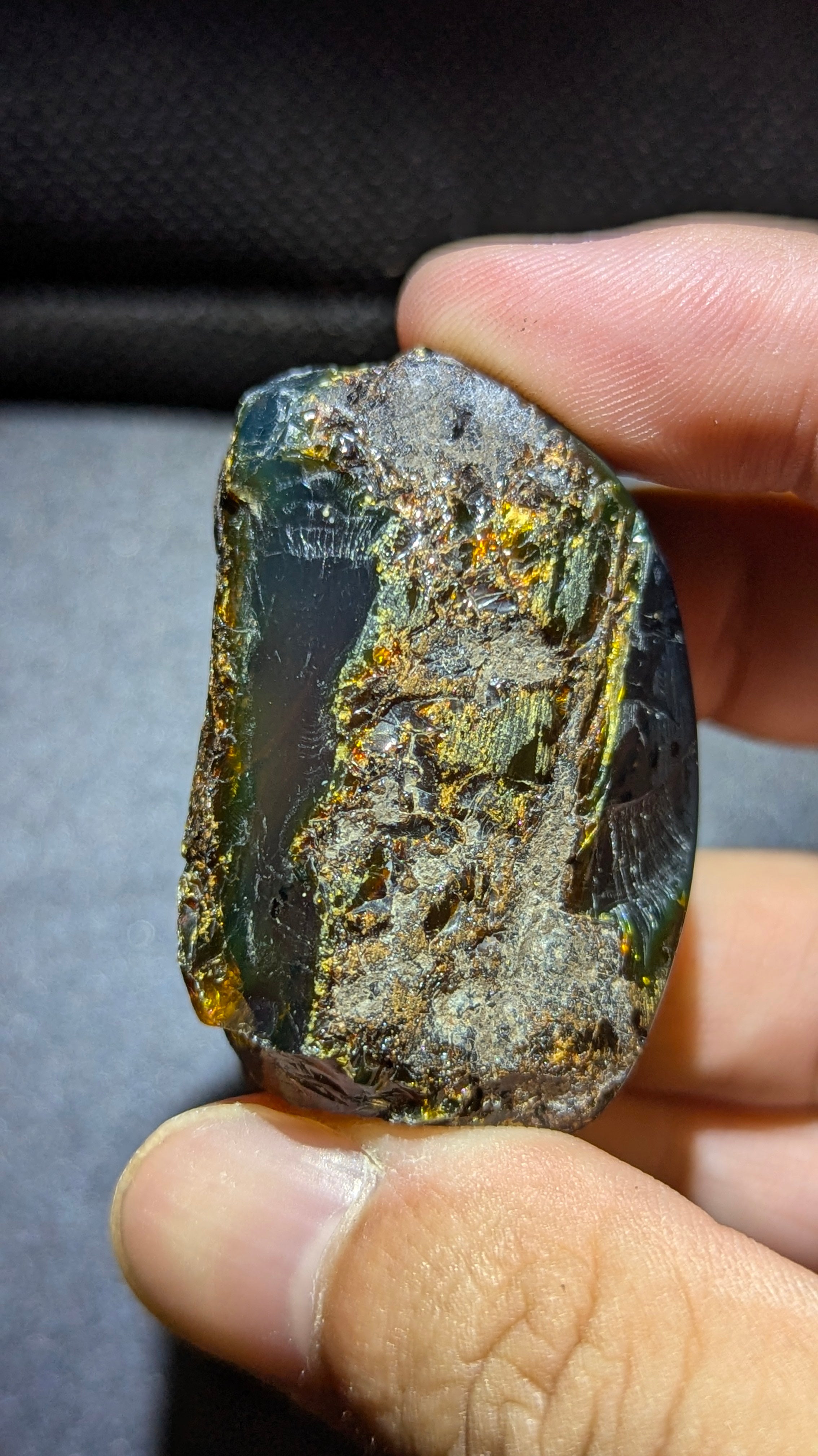 Rare Beautiful Genuine 20g Blue Amber – Natural Amber, Untreated