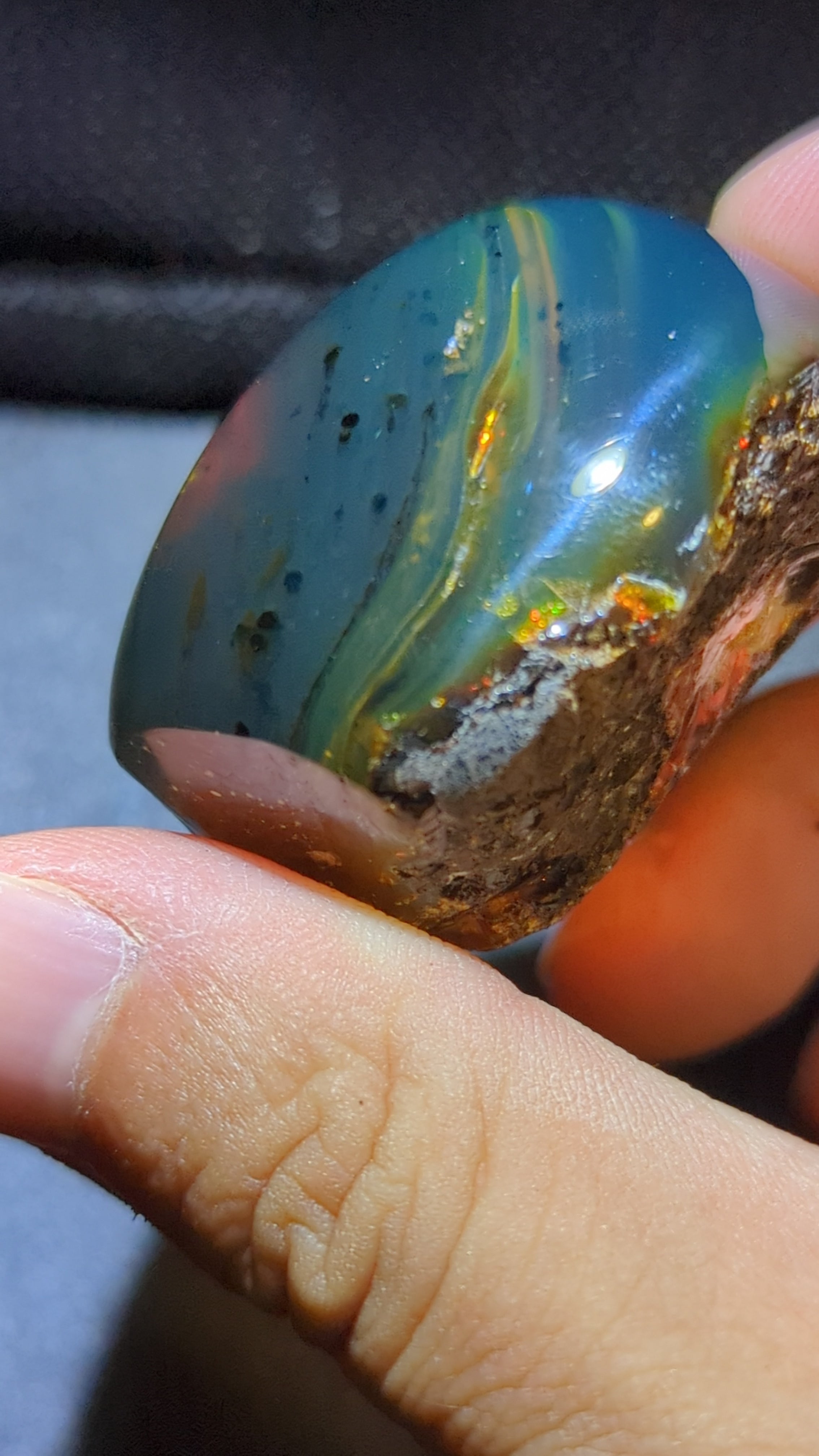 Rare Beautiful Genuine 20g Blue Amber – Natural Amber, Untreated