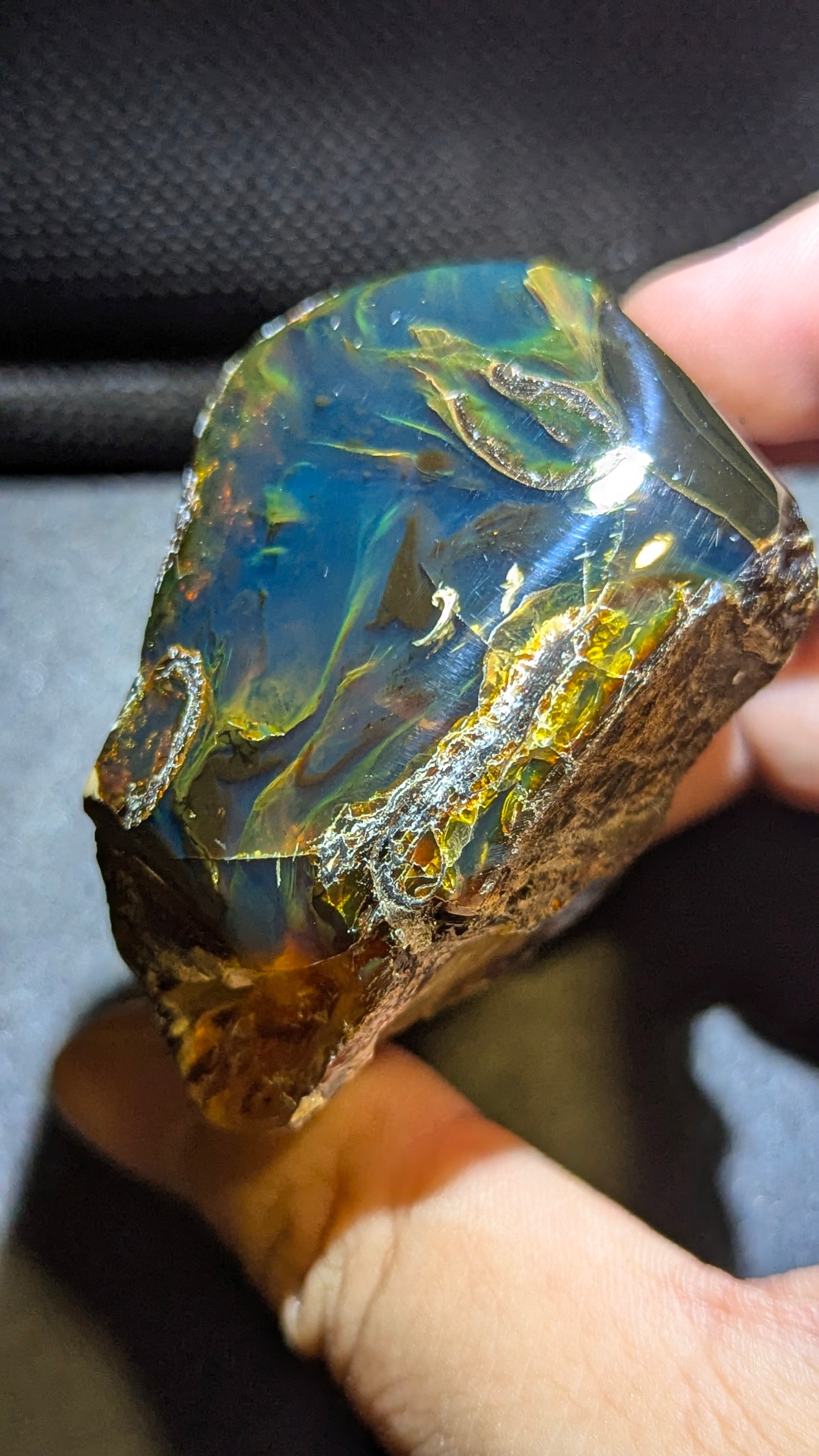Rare Beautiful Genuine 66g Blue Amber – Natural Amber, Untreated