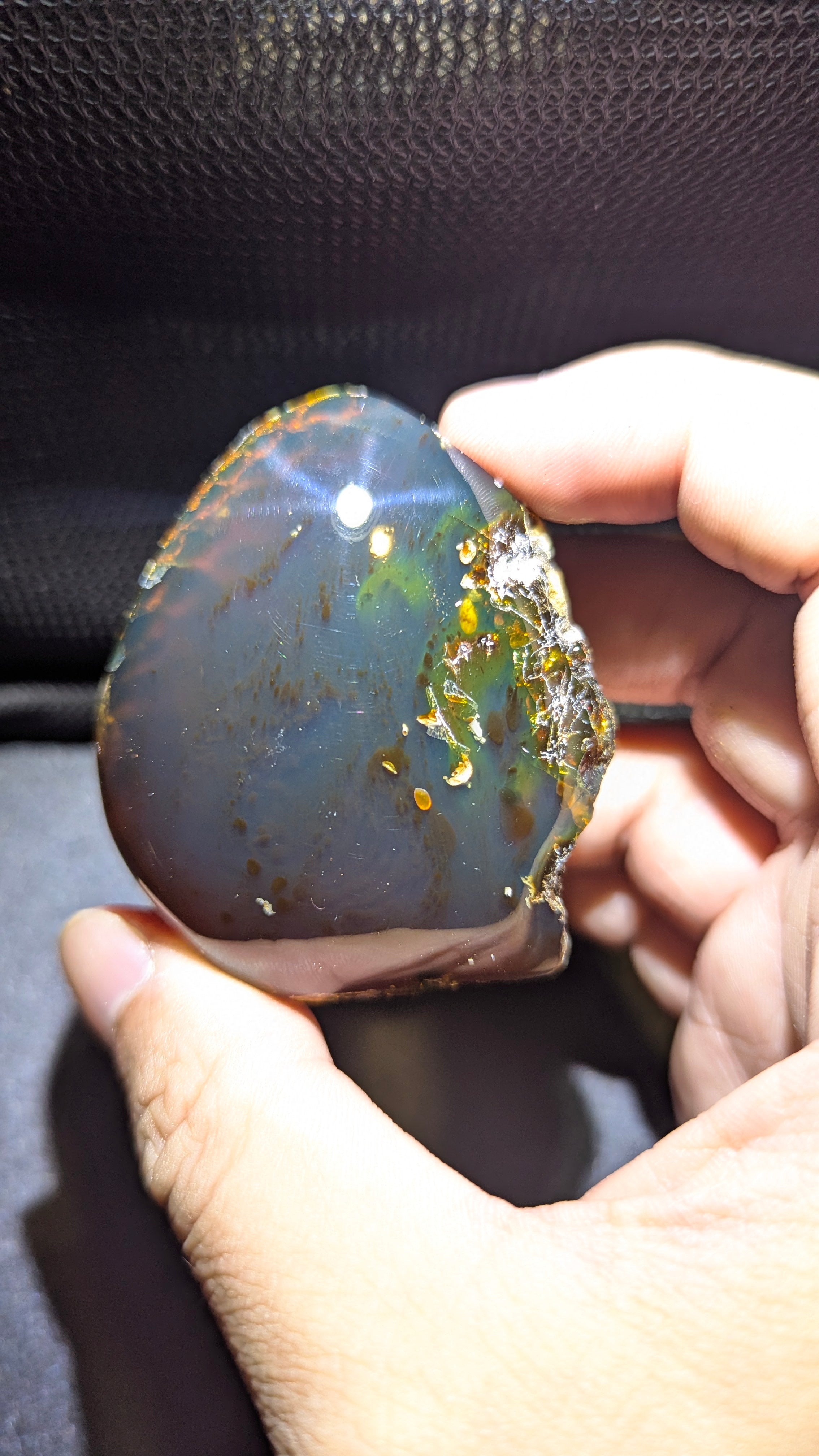 Rare Beautiful Genuine 37g Blue Amber – Natural Amber, Untreated