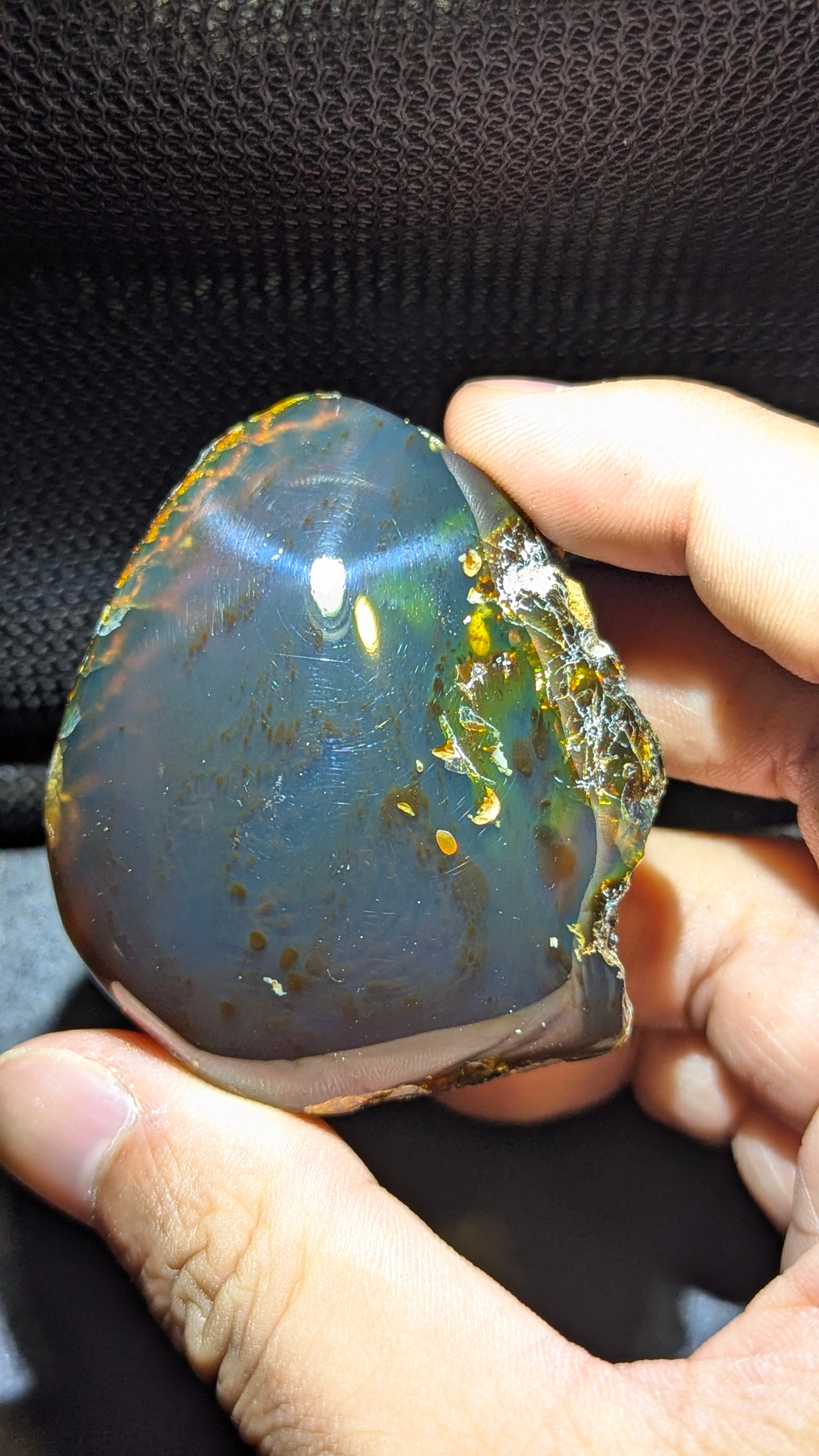 Rare Beautiful Genuine 37g Blue Amber – Natural Amber, Untreated
