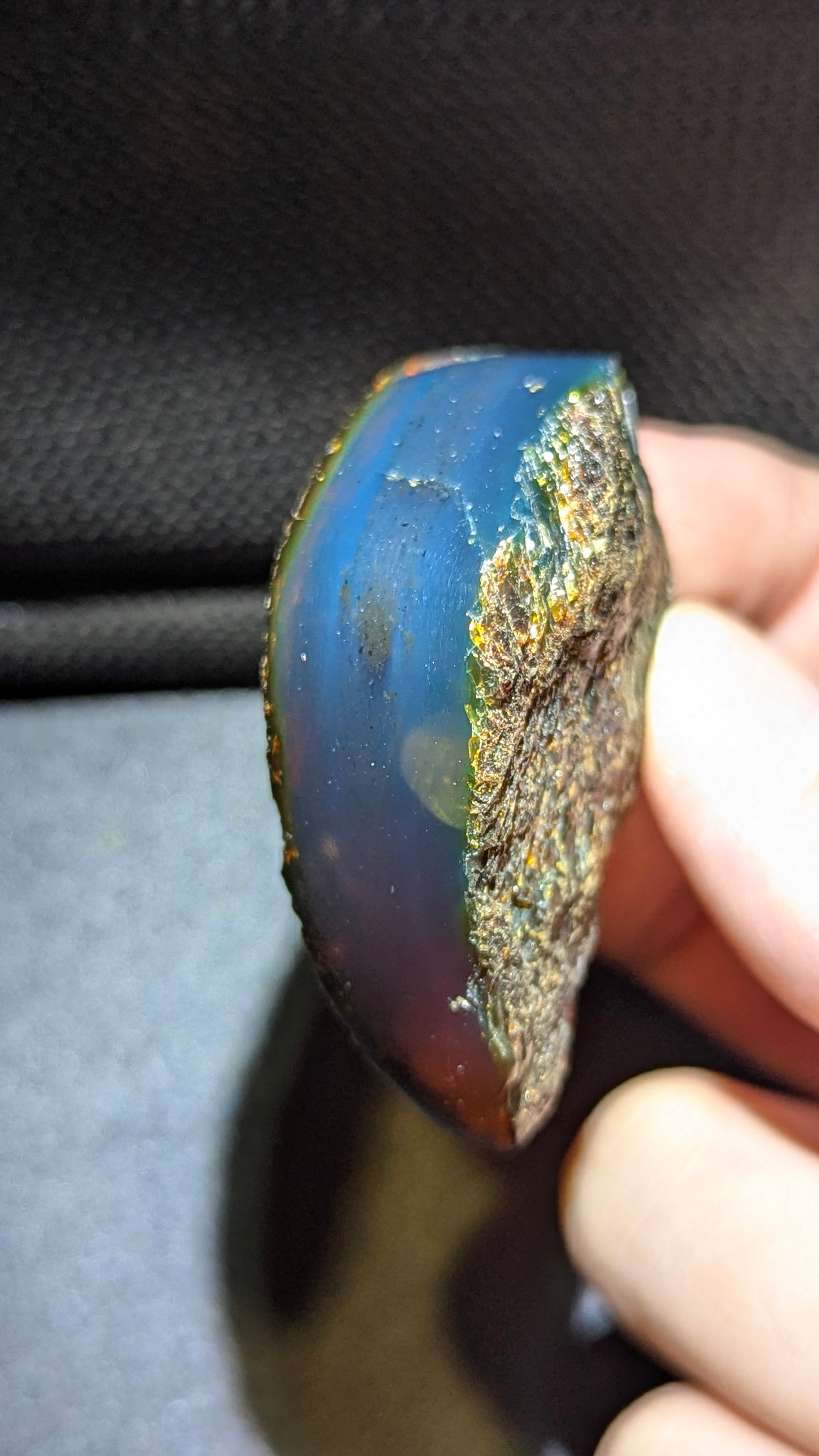 Rare Beautiful Genuine 17g Blue Amber – Natural Amber, Untreated