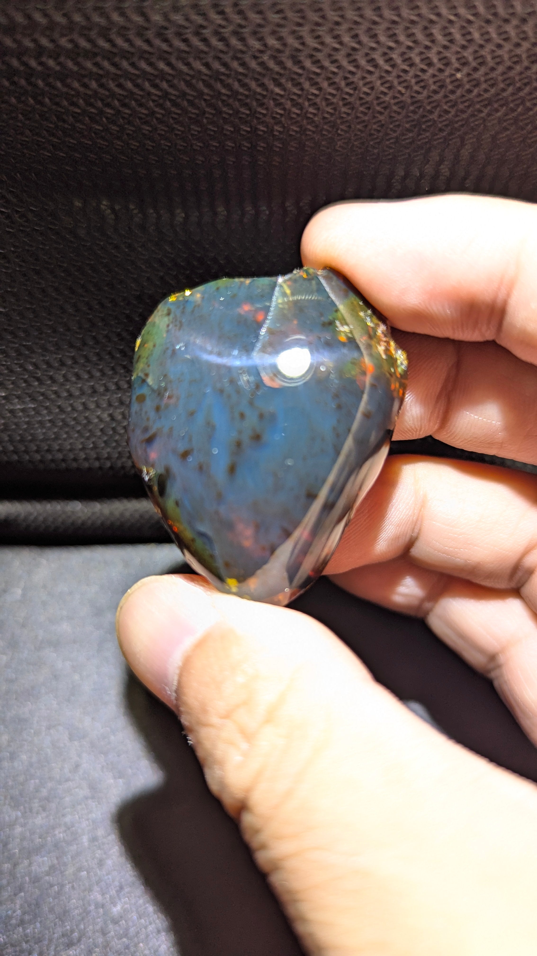 Rare Beautiful Genuine 11G Blue Amber – Natural Amber, Untreated