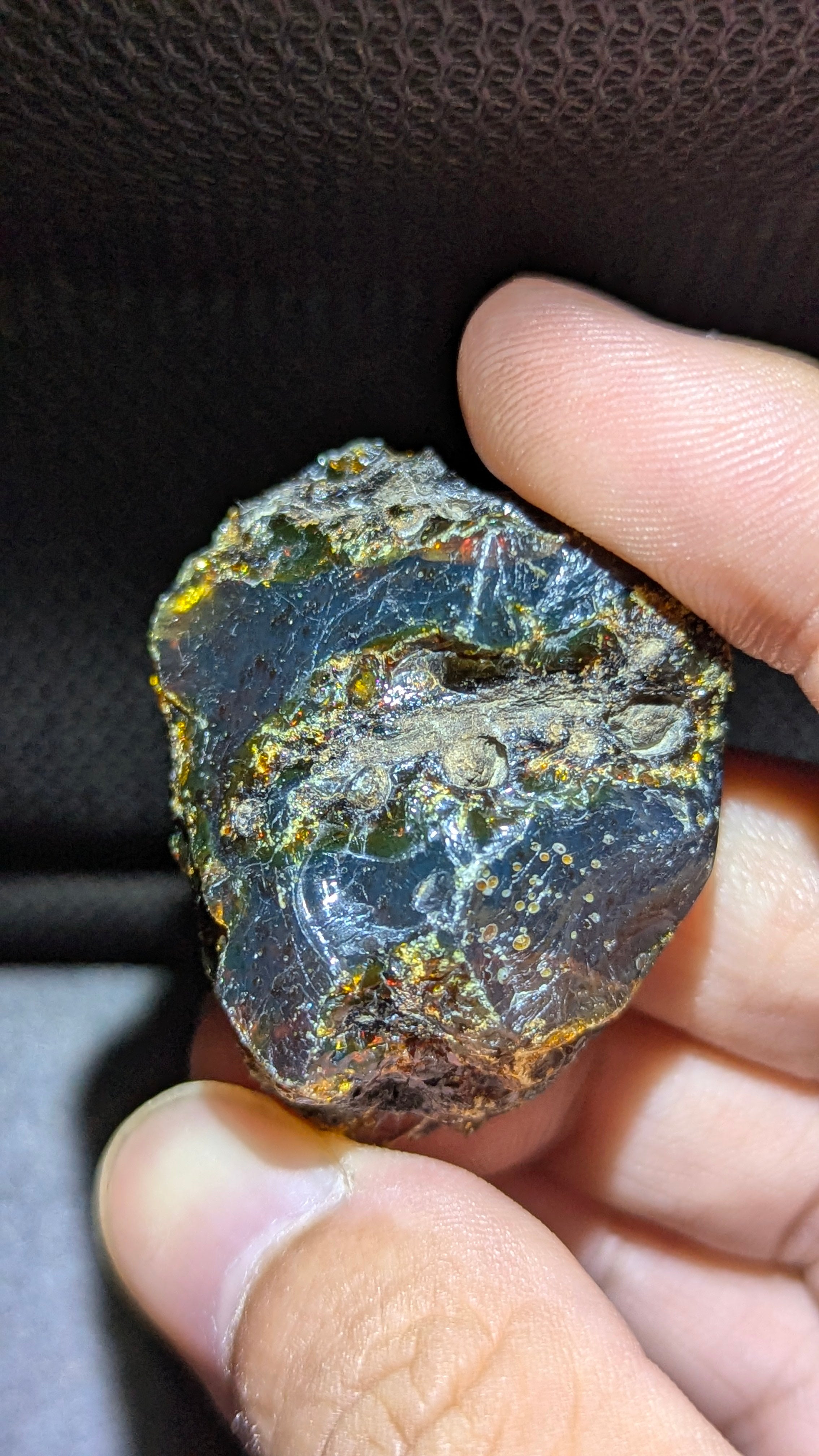 Rare Beautiful Genuine 11G Blue Amber – Natural Amber, Untreated