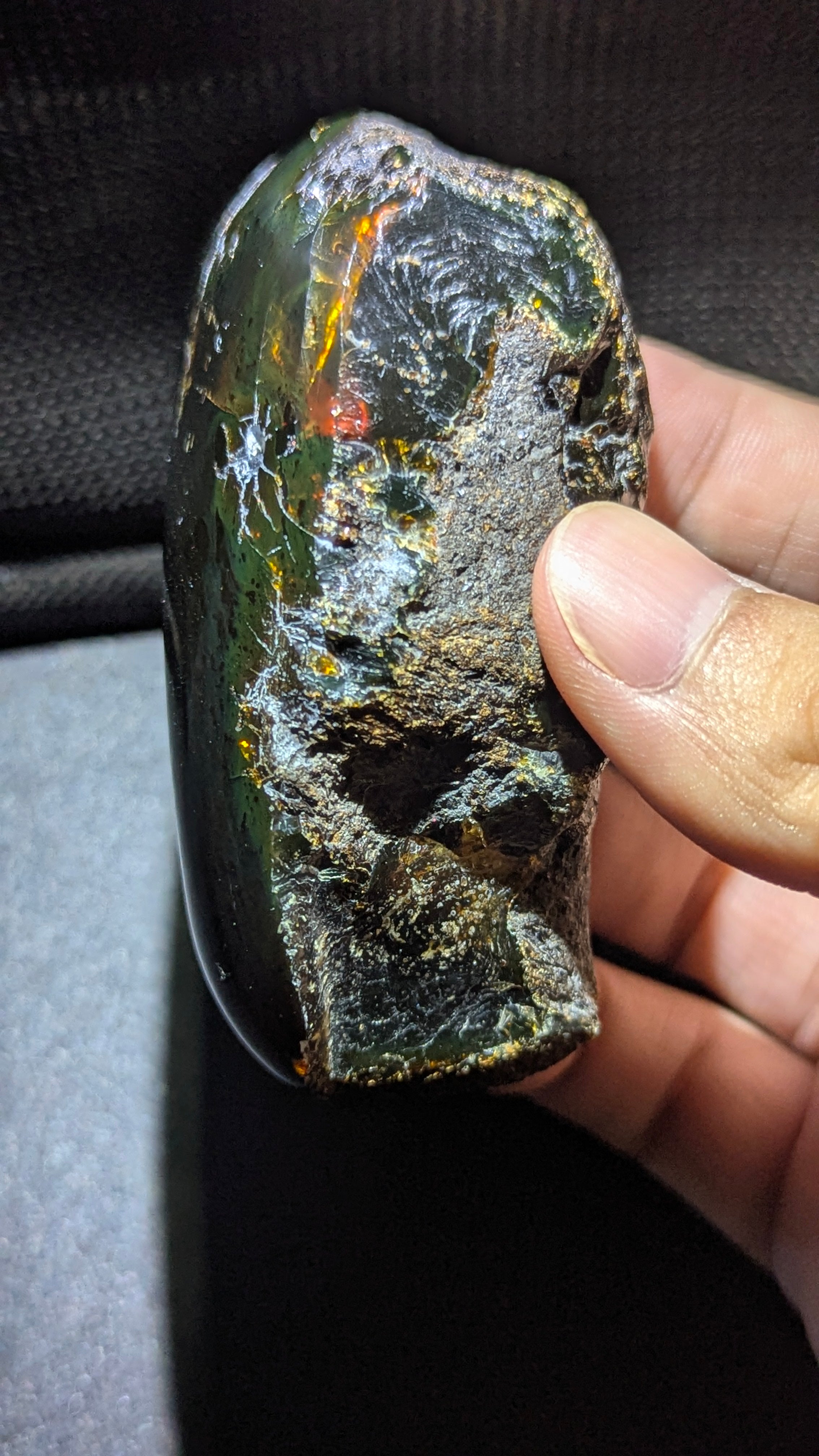 Rare Beautiful Genuine 68G Blue Amber – Natural Amber, Untreated