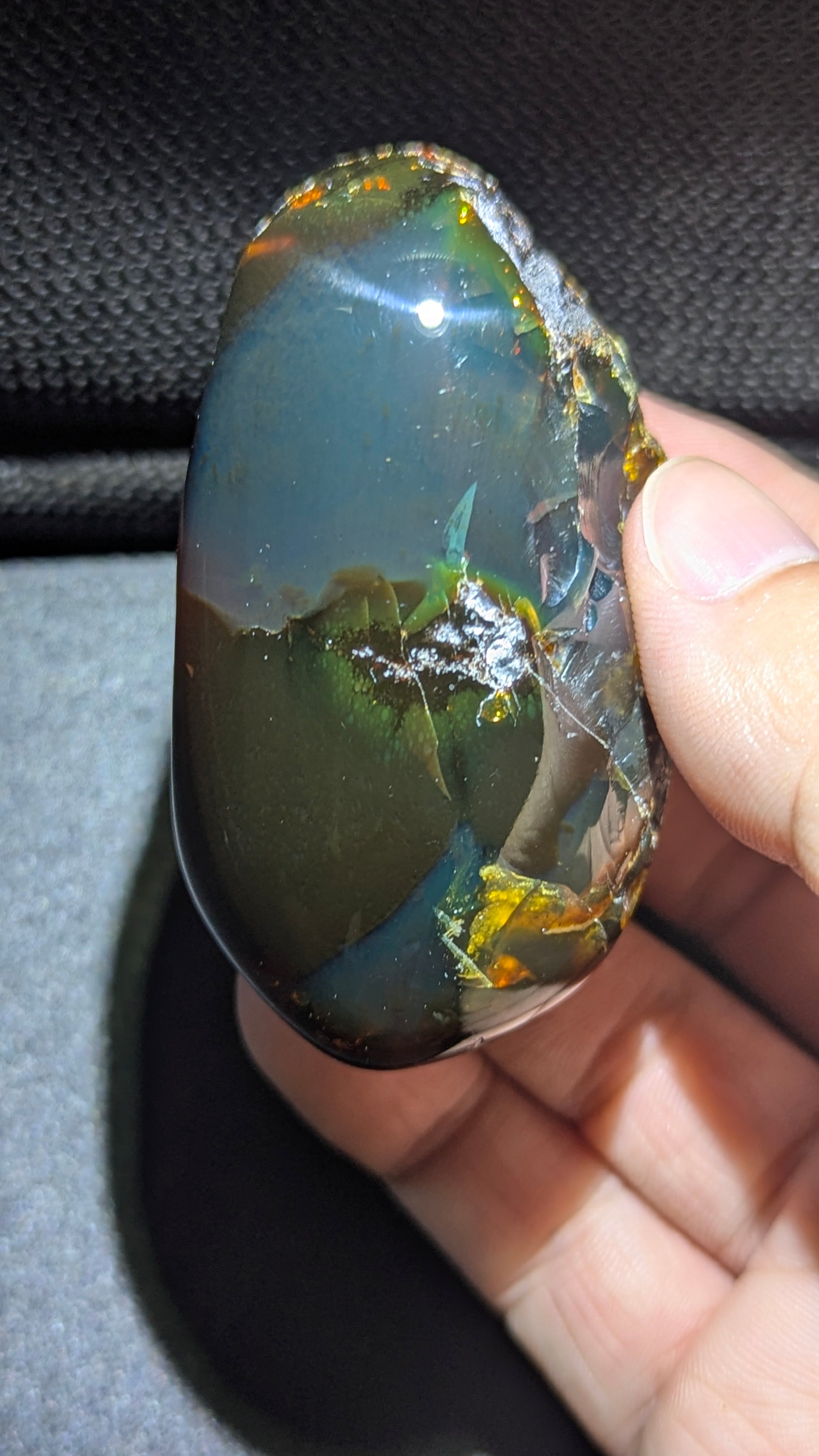 Rare Beautiful Genuine 35G Blue Amber – Natural Amber, Untreated