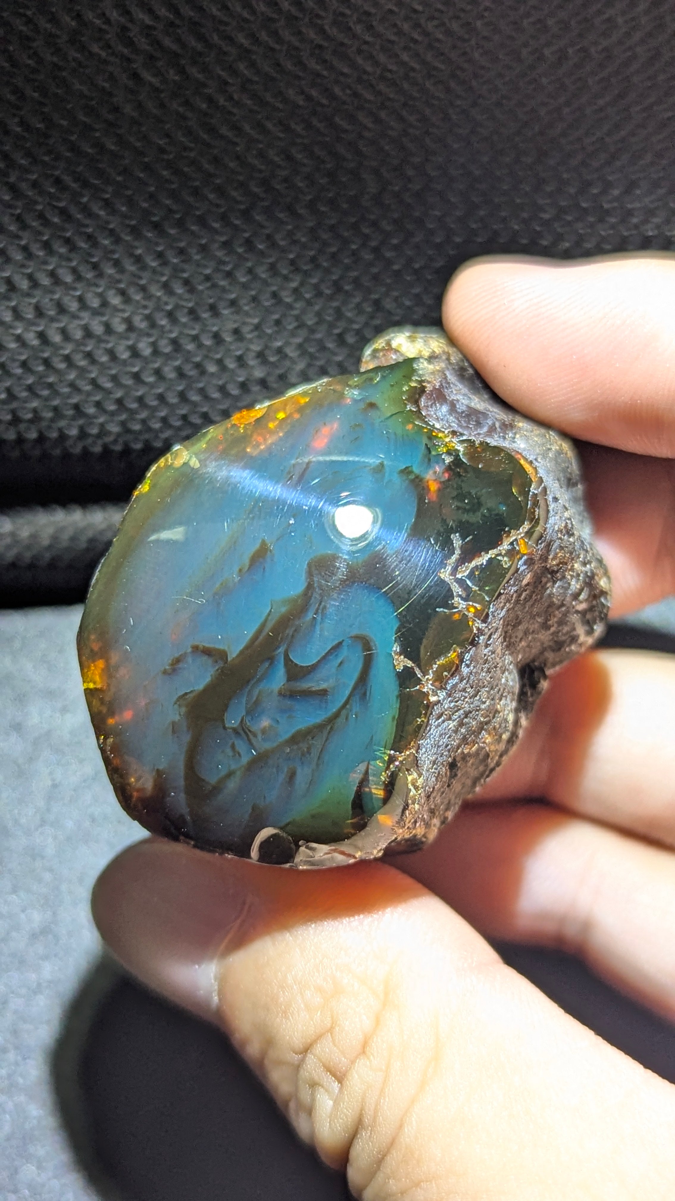 Rare Beautiful Genuine 24G Blue Amber – Natural Amber, Untreated