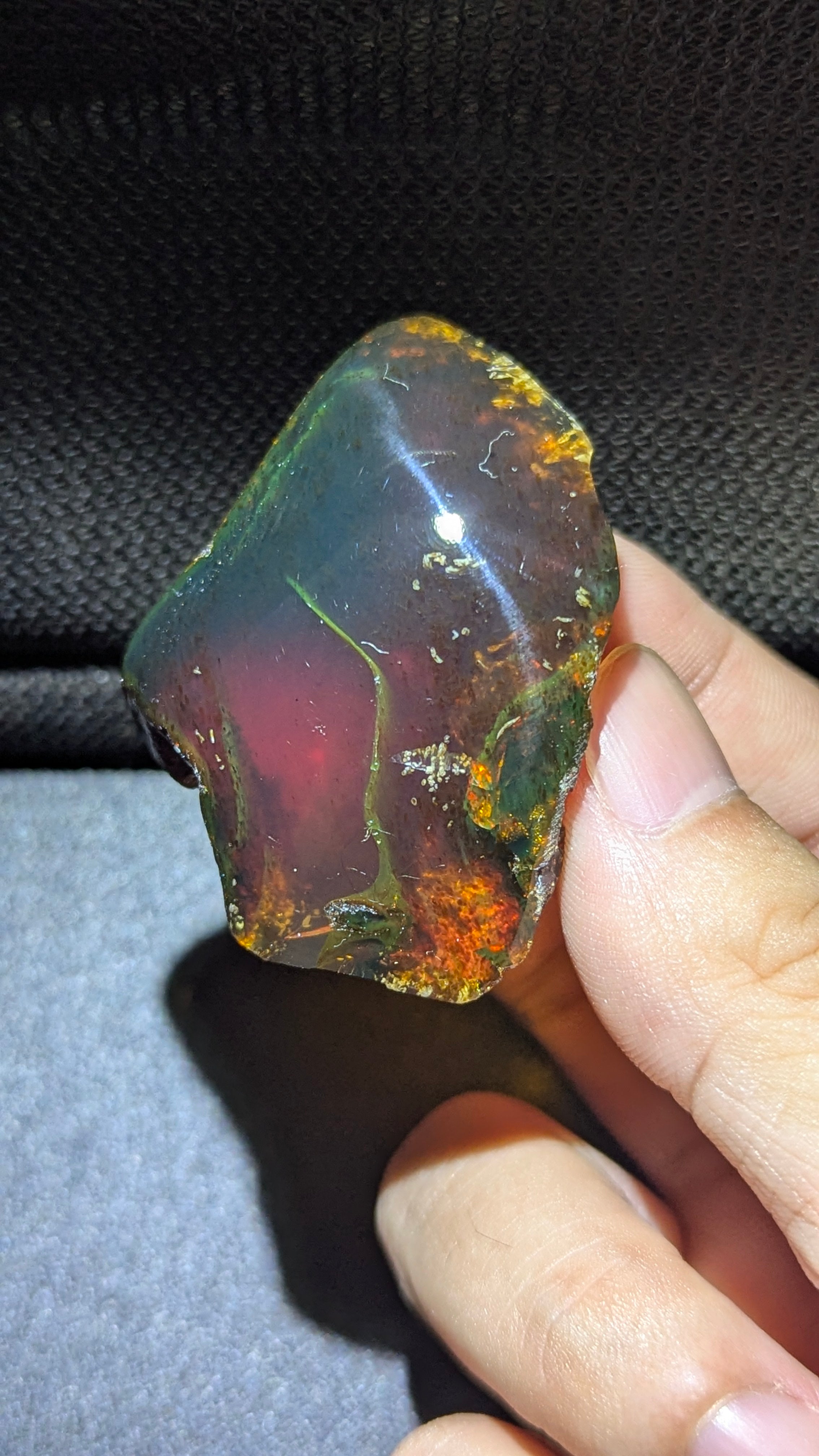 Rare Beautiful Genuine 16G Blue Amber – Natural Amber, Untreated