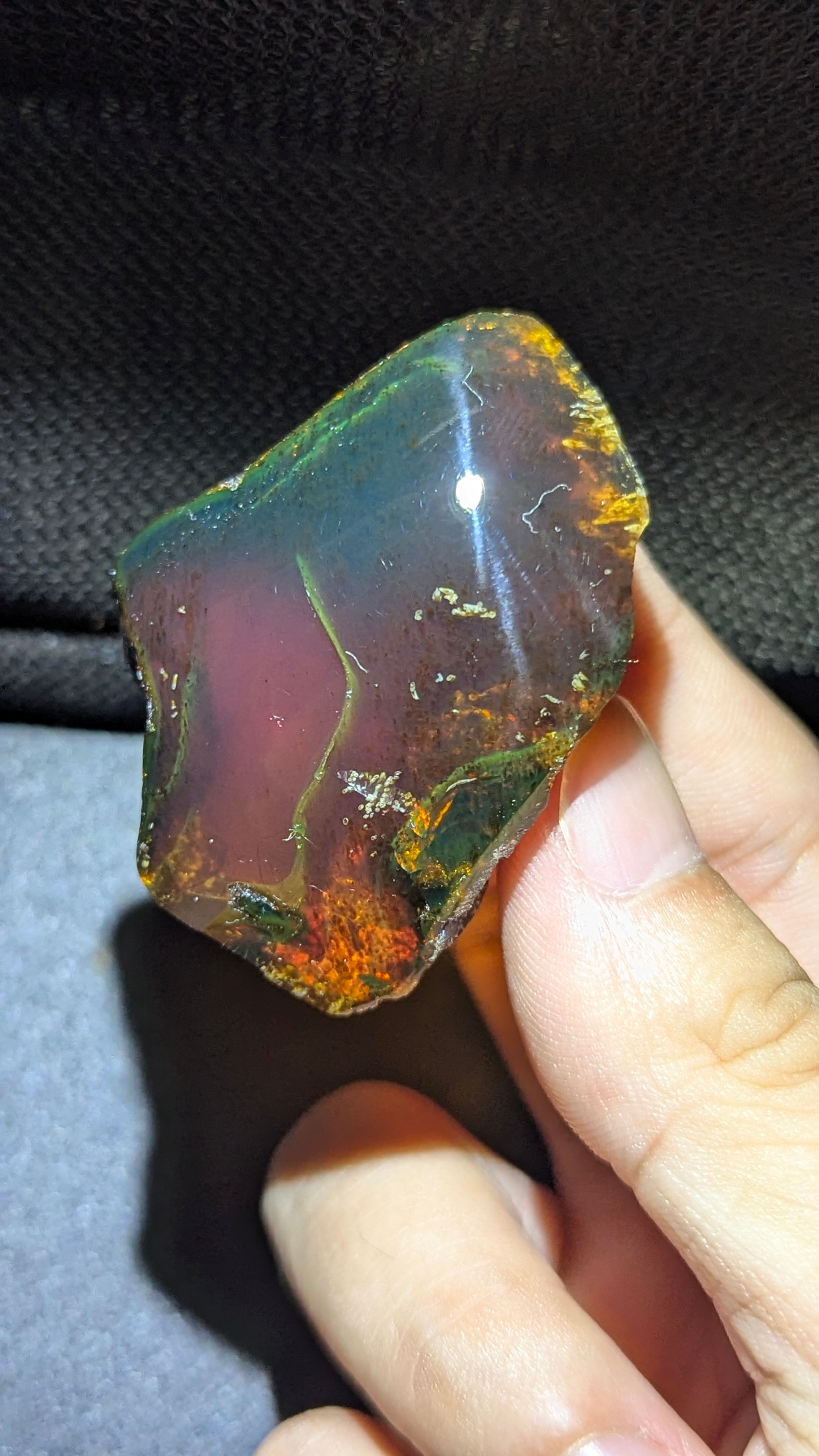 Rare Beautiful Genuine 16G Blue Amber – Natural Amber, Untreated