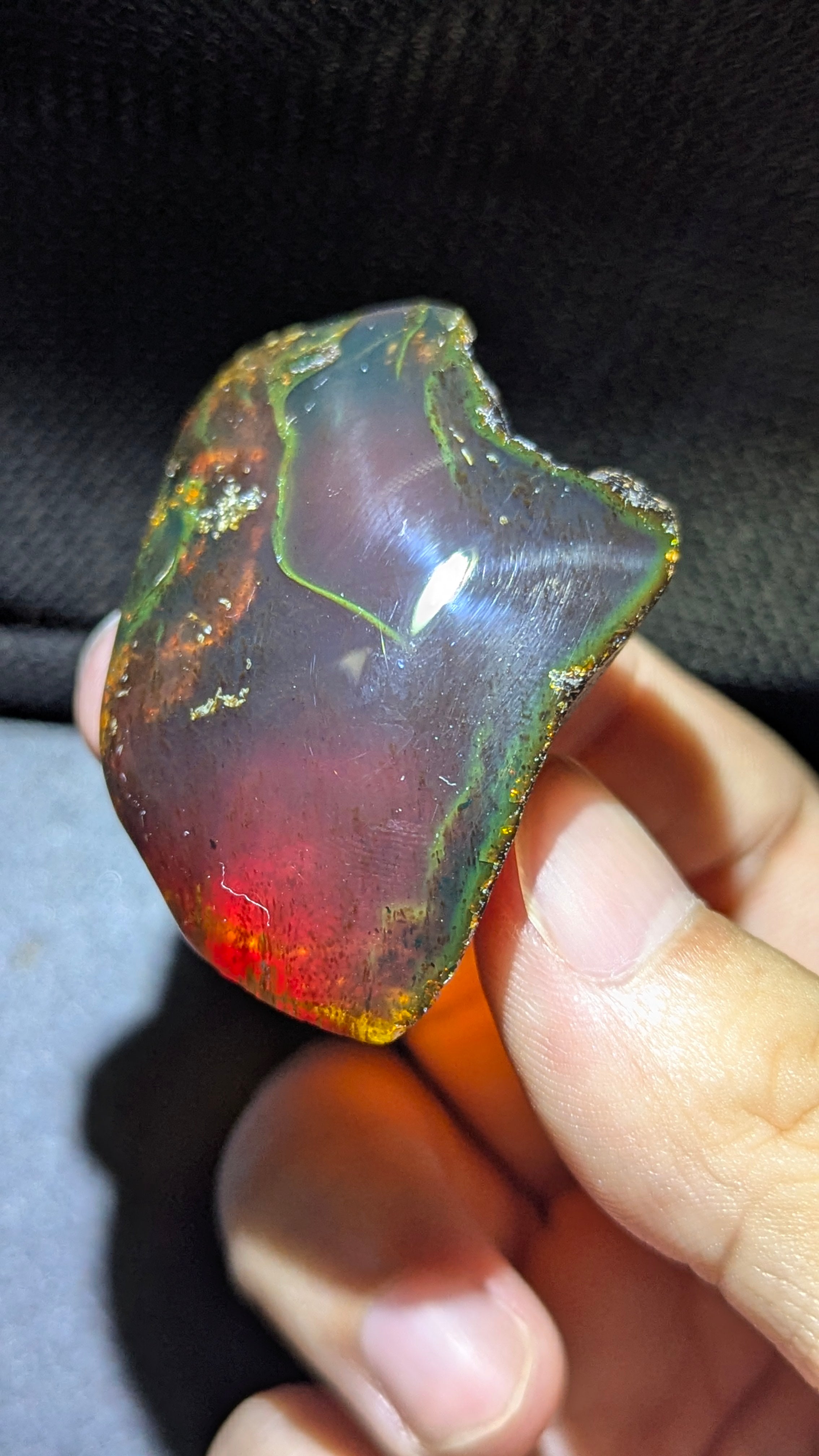 Rare Beautiful Genuine 16G Blue Amber – Natural Amber, Untreated