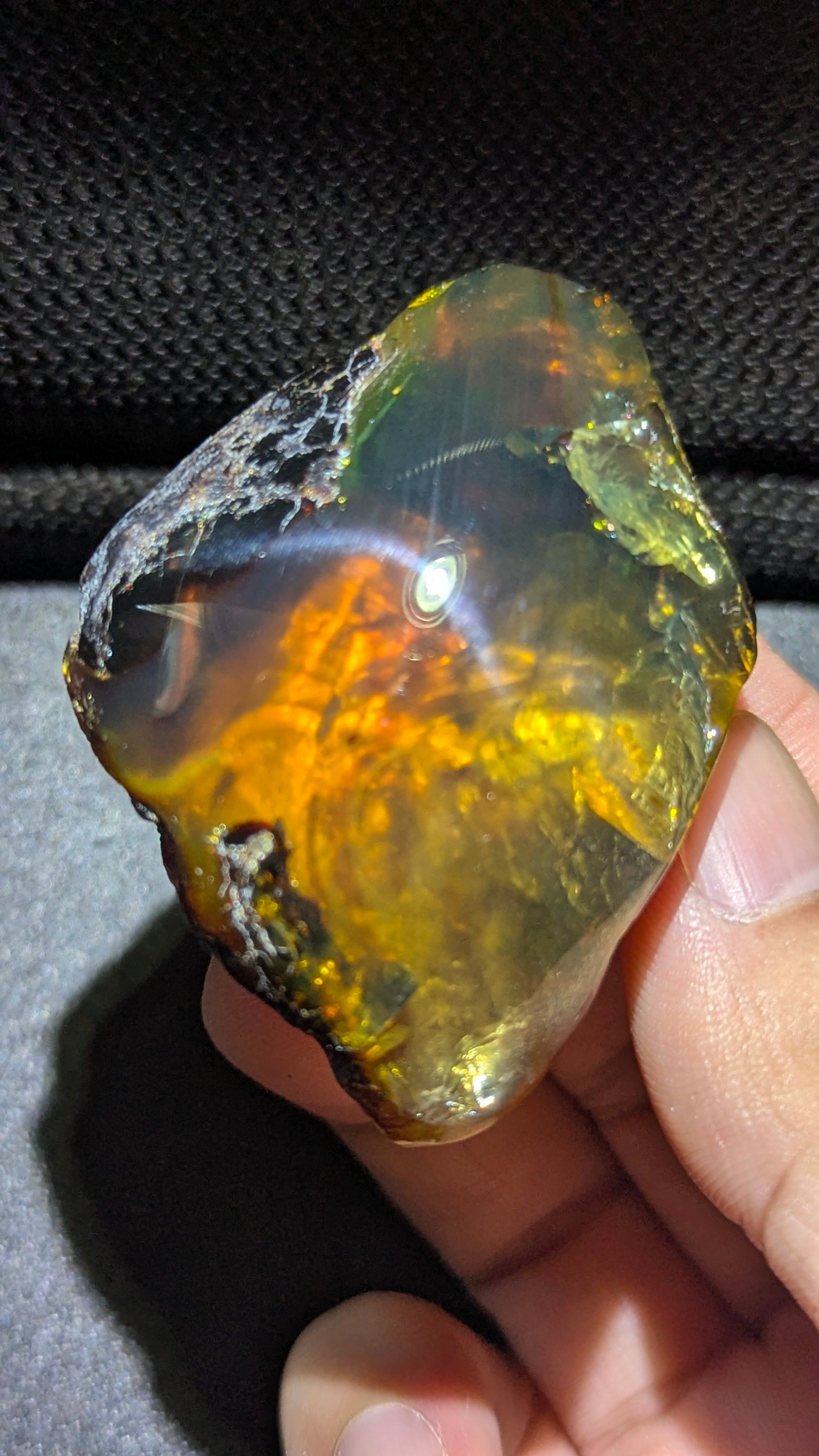 Rare Beautiful Genuine 24G Blue Amber – Natural Amber, Untreated