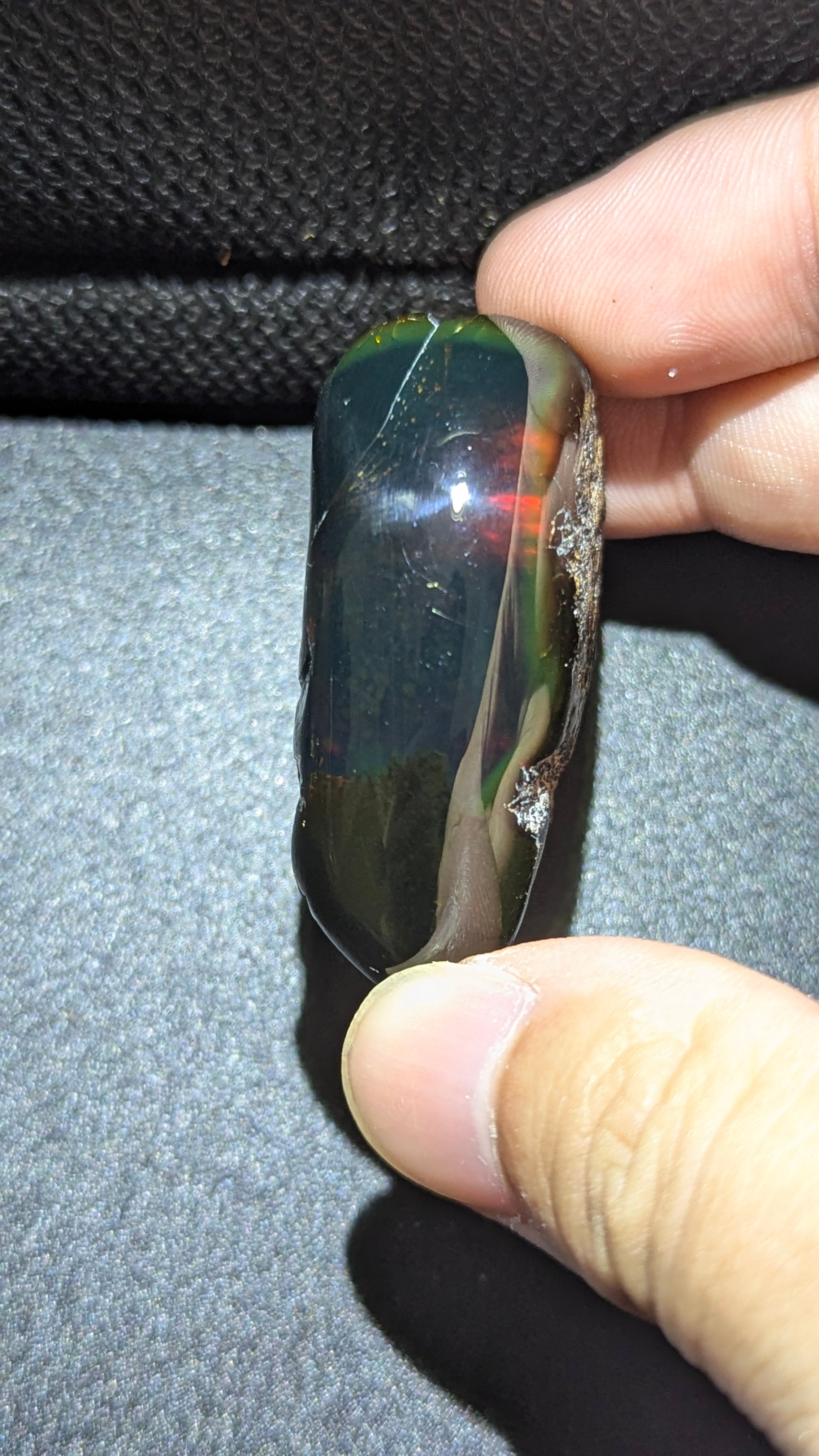 Rare Beautiful Genuine 12G Greenish Blue Amber – Natural Amber, Untreated
