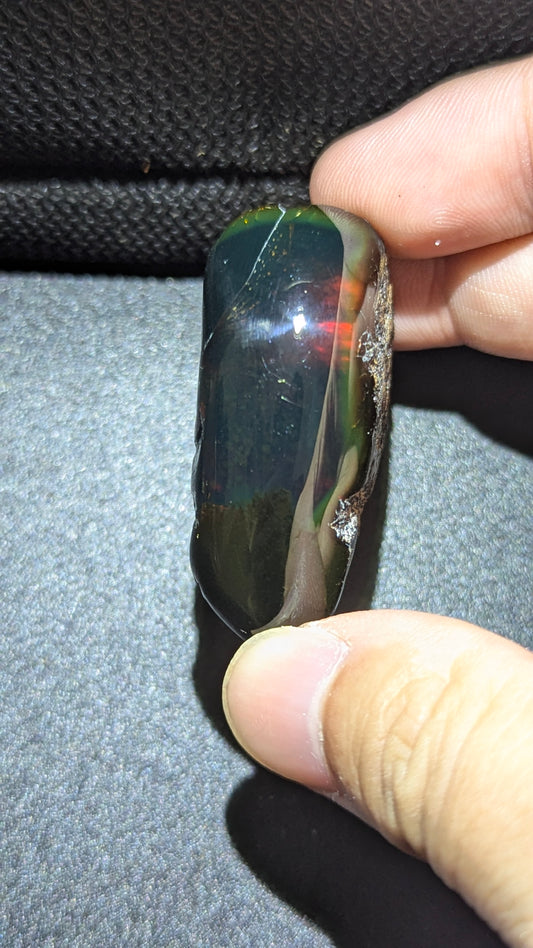 Rare Beautiful Genuine 12G Greenish Blue Amber – Natural Amber, Untreated