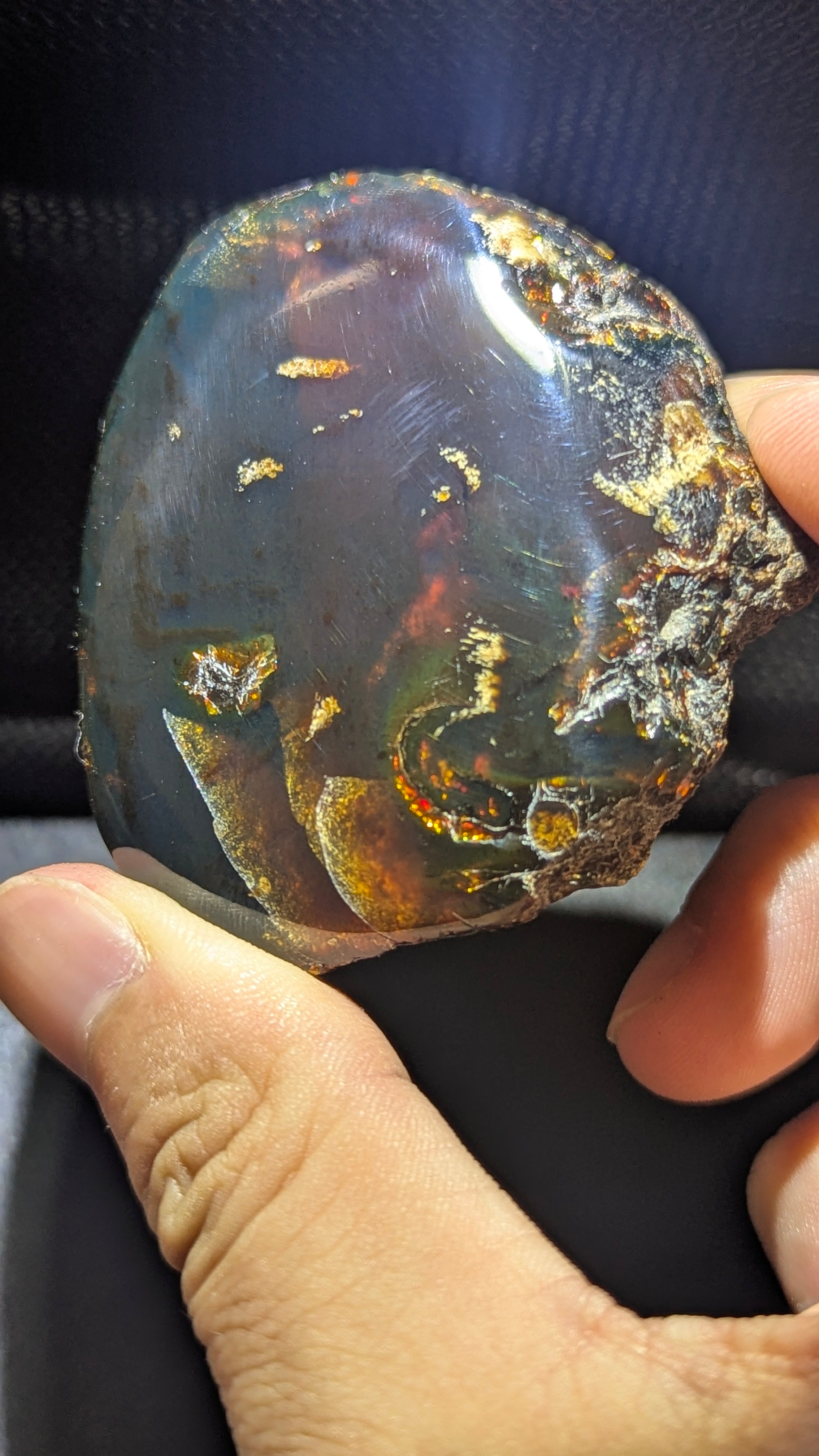 Rare Beautiful Genuine 28 G Blue Amber – Natural Amber, Untreated