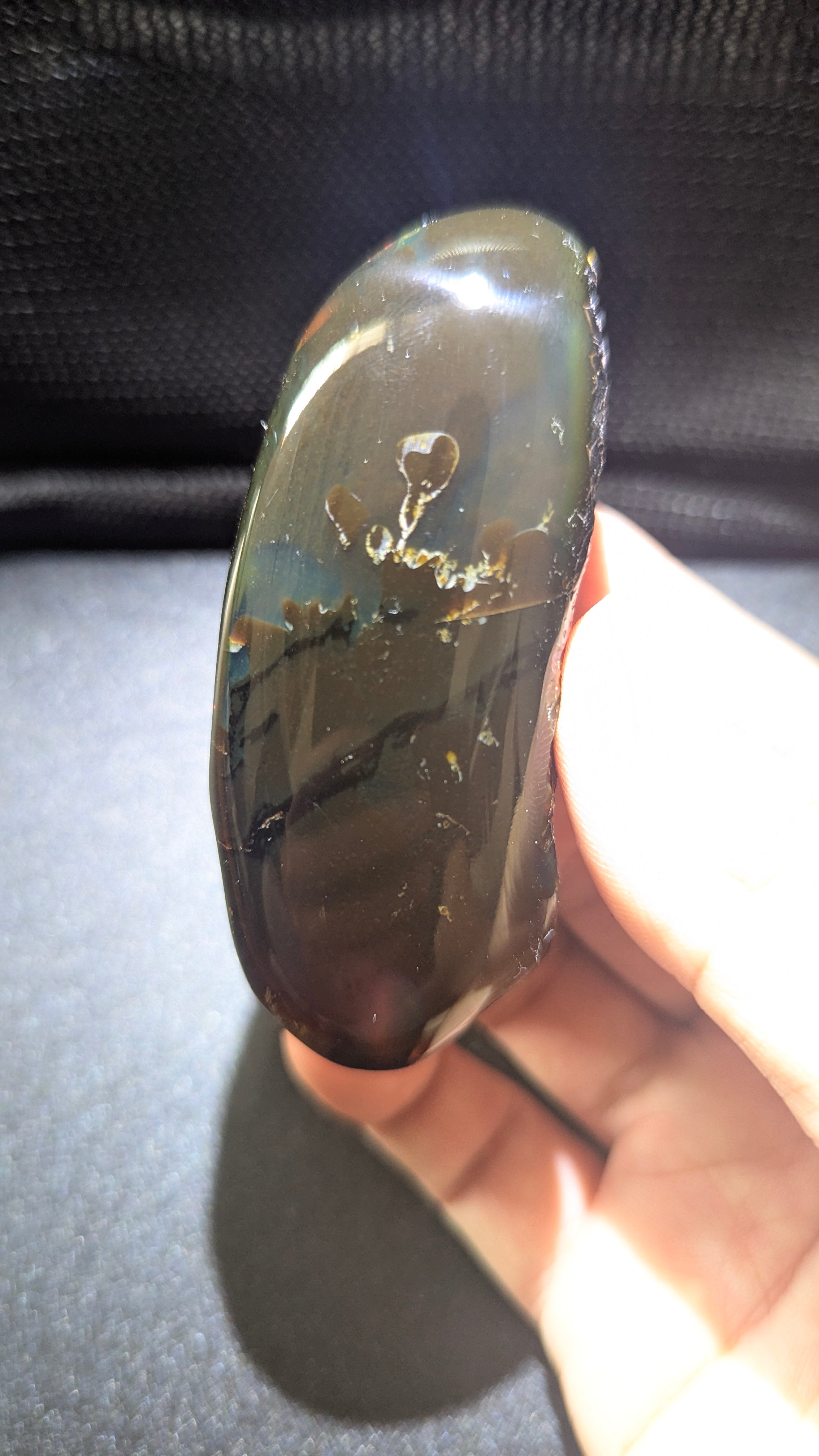 Rare Beautiful Genuine 39 G Blue Amber – Natural Amber, Untreated
