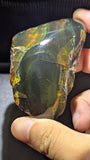 Rare Large Beautiful Genuine 49 G Blue Amber – Natural Amber, Untreated