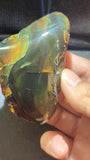 Rare Large Beautiful Genuine 49 G Blue Amber – Natural Amber, Untreated