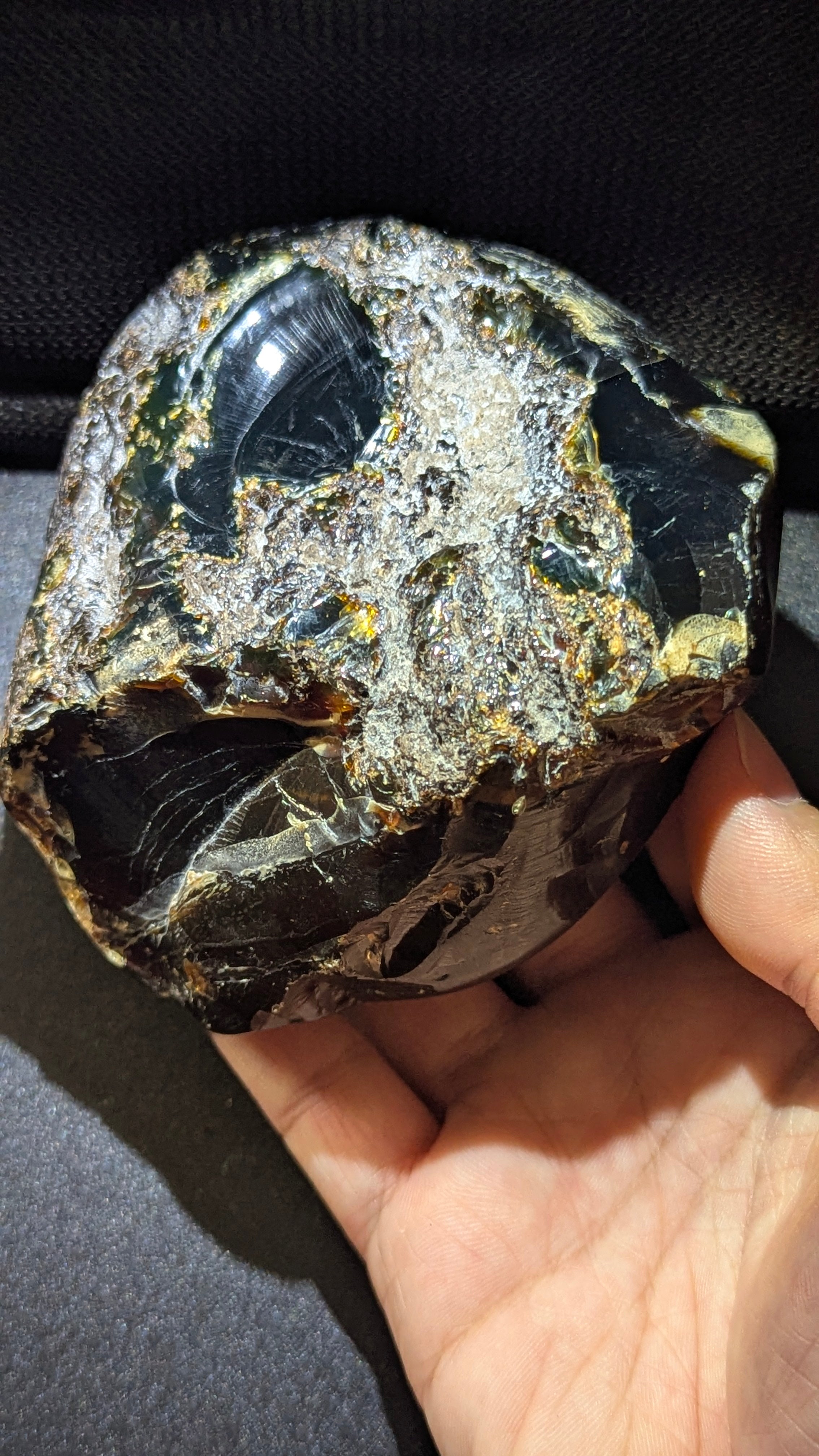 Super Rare Large Beautiful Genuine 192 G Blue Amber – Natural Amber, Untreated