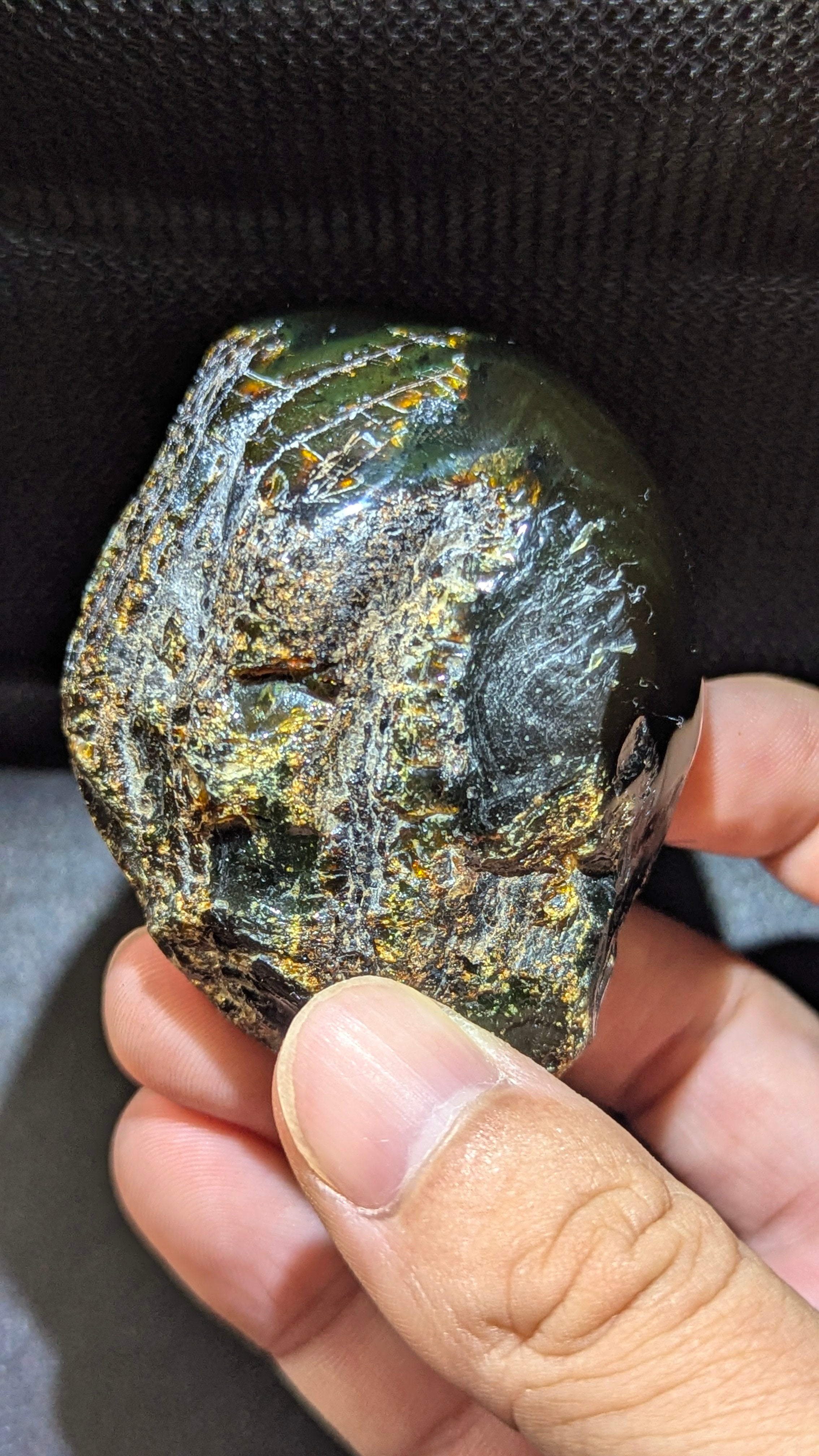 Rare Beautiful Genuine 52 G Greenish Blue Amber – Natural Amber, Untreated