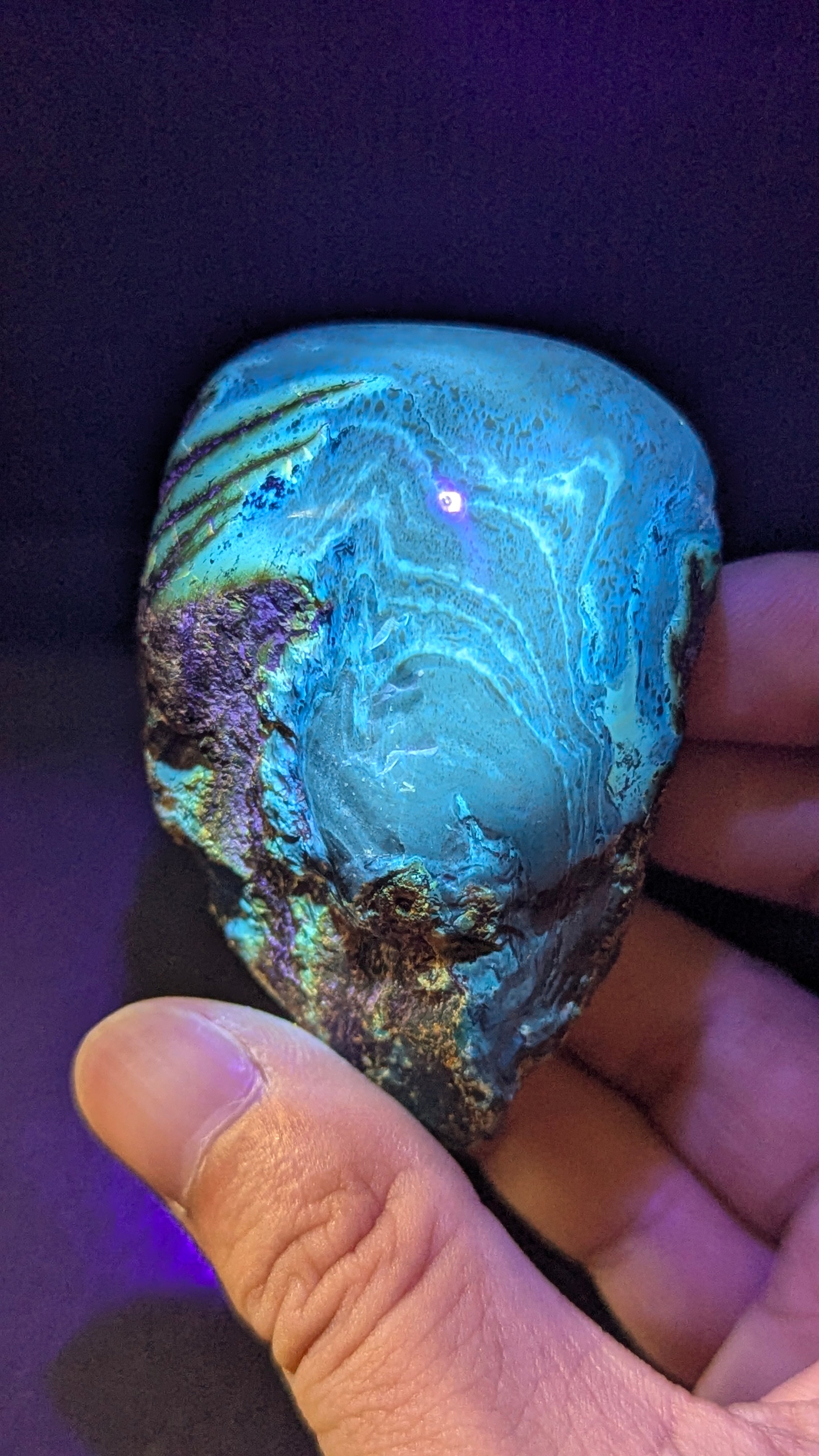 Rare Beautiful Genuine 52 G Greenish Blue Amber – Natural Amber, Untreated