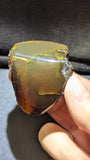 Rare Beautiful Genuine 22 G Greenish Blue Amber – Natural Amber, Untreated