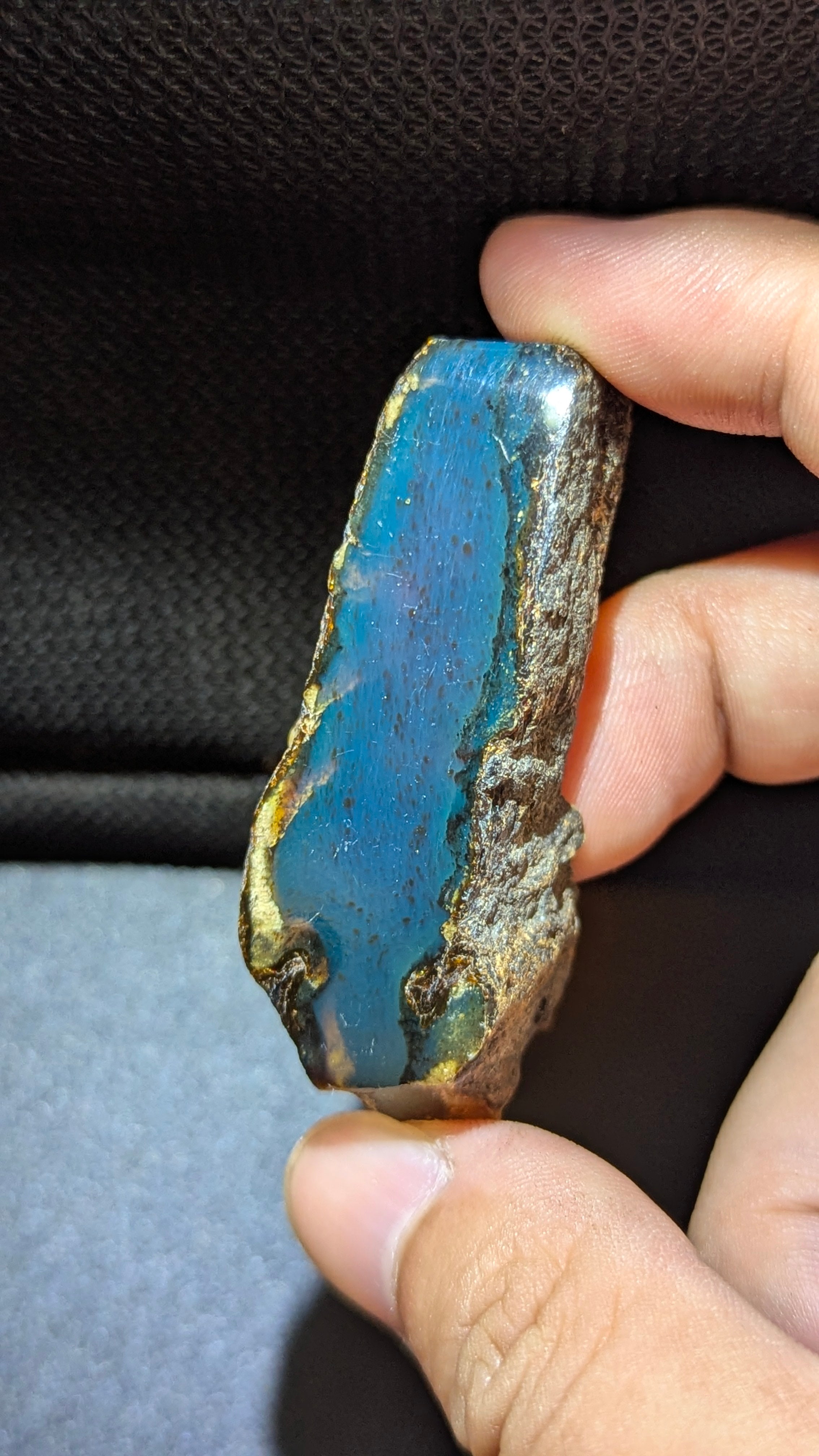 Rare Beautiful Genuine 14 G Blue Amber – Natural Amber, Untreated
