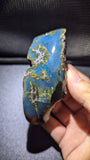 Very Rare AAA Genuine 50 G Golden Blue Amber with Beautiful Inclusions – Natural Amber, Untreated