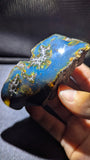 Very Rare AAA Genuine 50 G Golden Blue Amber with Beautiful Inclusions – Natural Amber, Untreated